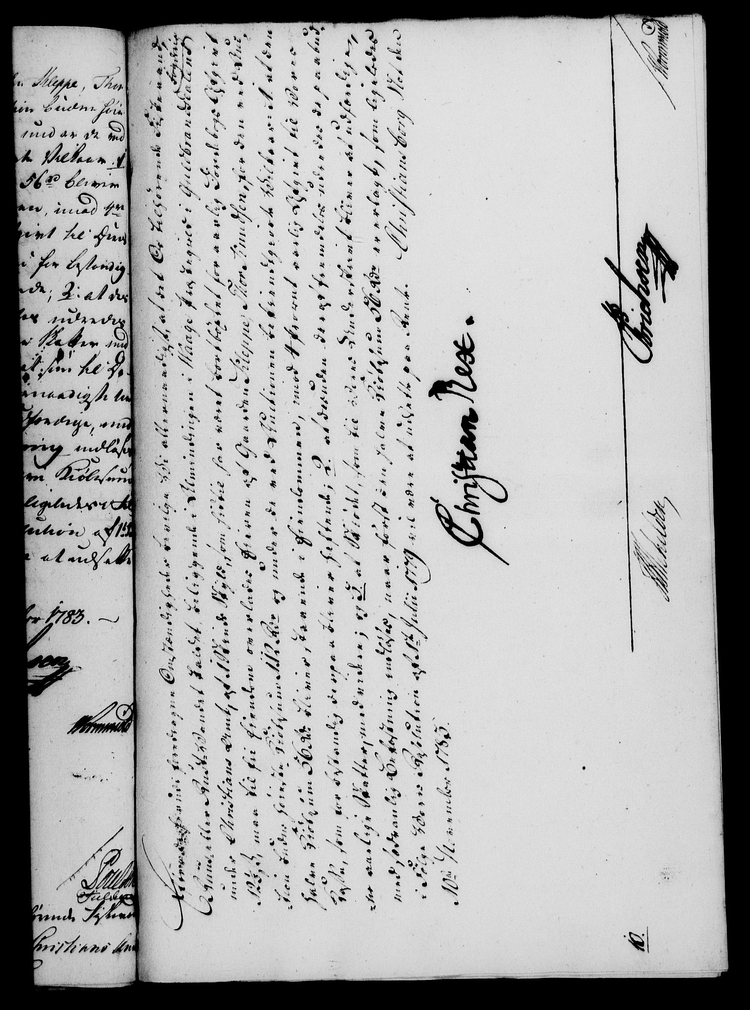 Rentekammeret, Kammerkanselliet, RA/EA-3111/G/Gf/Gfa/L0065: Norsk relasjons- og resolusjonsprotokoll (merket RK 52.65), 1783, p. 723