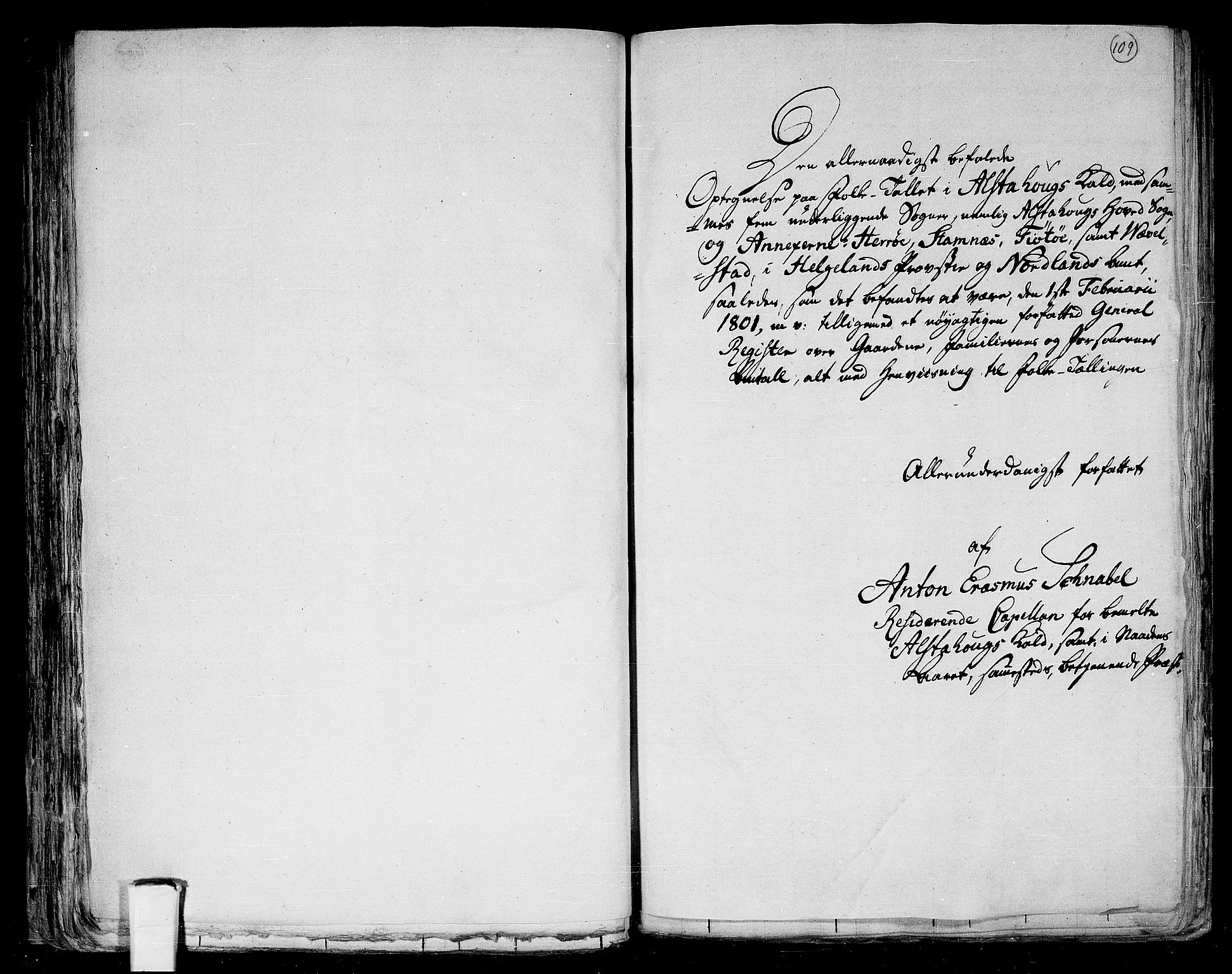 RA, 1801 census for 1820P Alstahaug, 1801, p. 109a