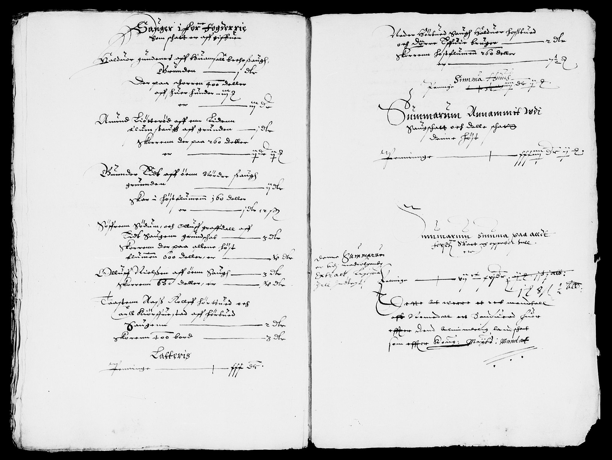Rentekammeret inntil 1814, Reviderte regnskaper, Lensregnskaper, AV/RA-EA-5023/R/Rb/Rbn/L0001: Numedal og Sandsvær len, 1628-1638
