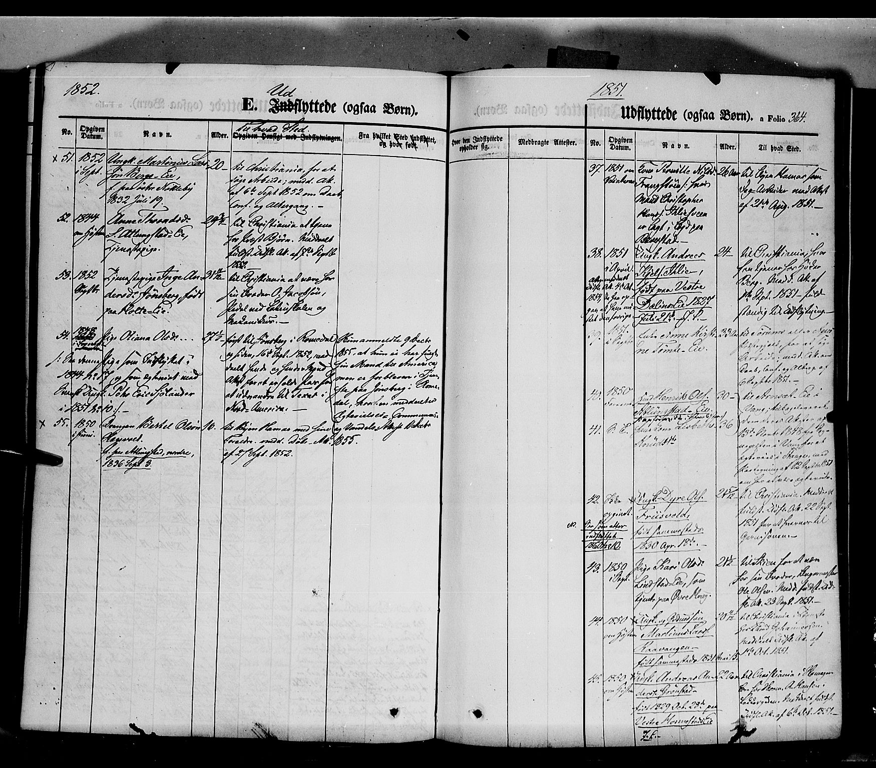 Stange prestekontor, SAH/PREST-002/K/L0011: Parish register (official) no. 11, 1846-1852, p. 364