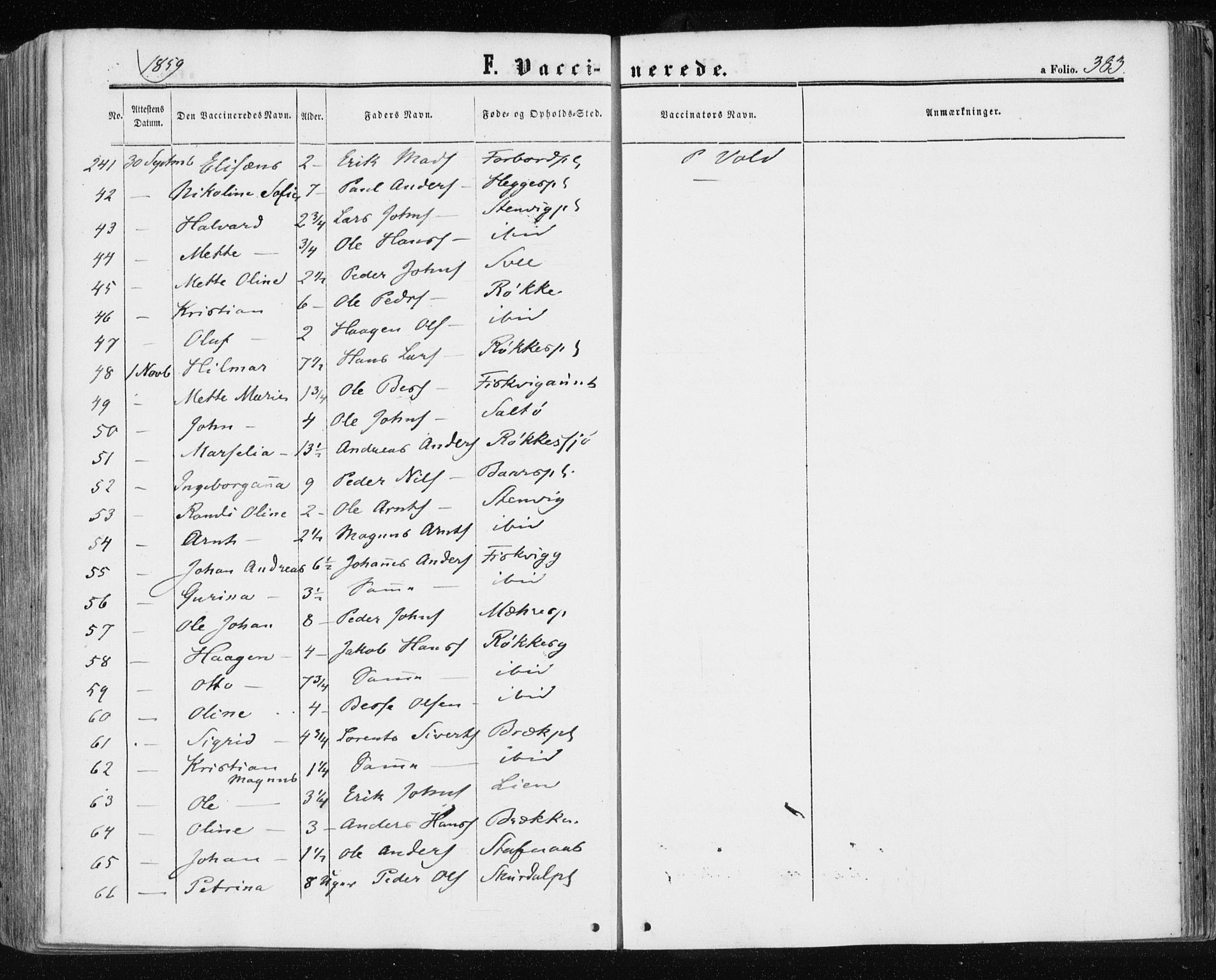 Ministerialprotokoller, klokkerbøker og fødselsregistre - Nord-Trøndelag, AV/SAT-A-1458/709/L0075: Parish register (official) no. 709A15, 1859-1870, p. 383