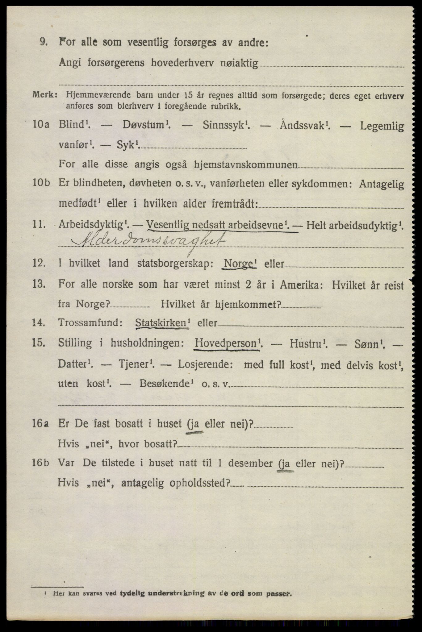 SAKO, 1920 census for Sandeherred, 1920, p. 20181