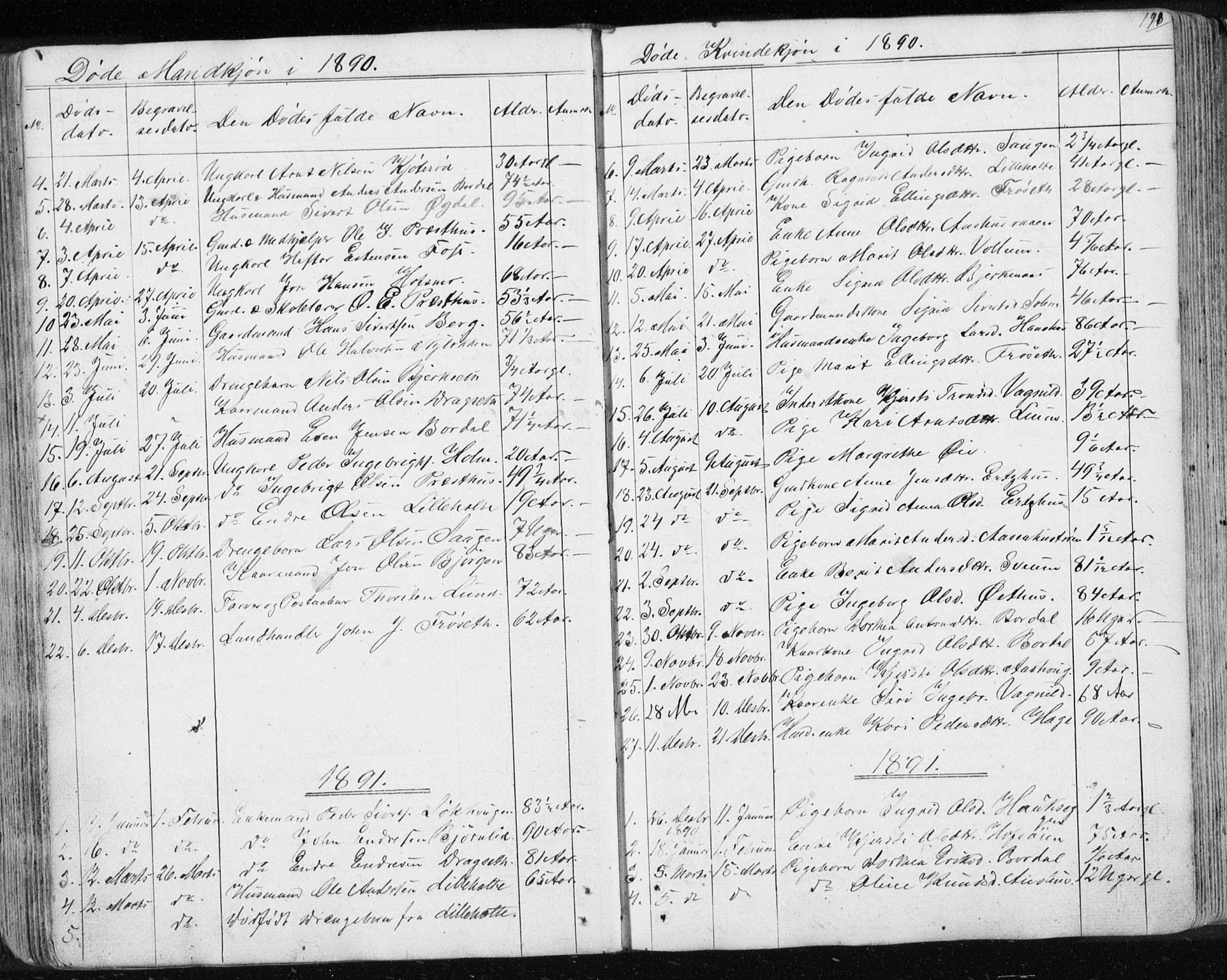 Ministerialprotokoller, klokkerbøker og fødselsregistre - Sør-Trøndelag, AV/SAT-A-1456/689/L1043: Parish register (copy) no. 689C02, 1816-1892, p. 198