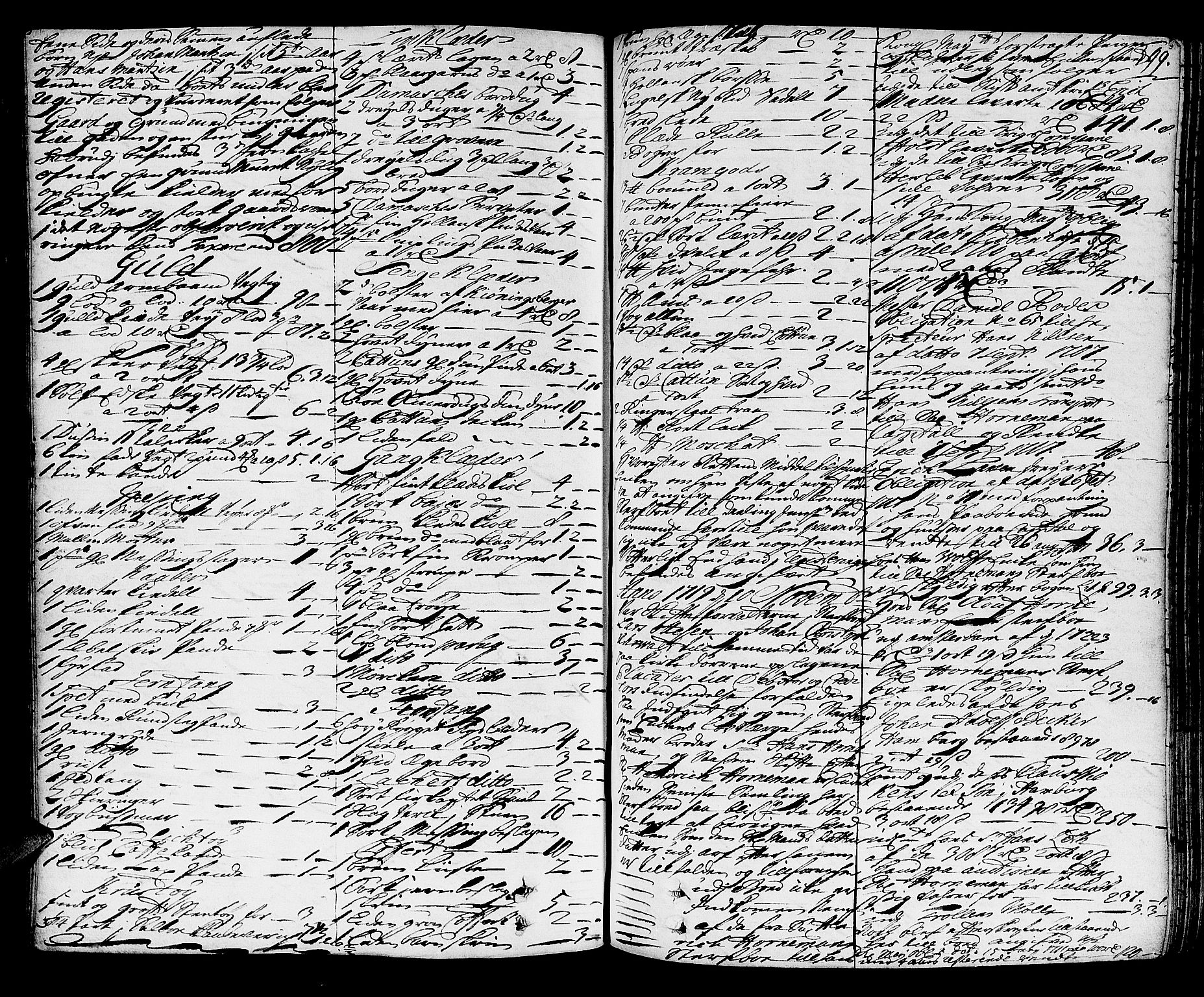 Trondheim byfogd, AV/SAT-A-0003/1/3/3A/L0008: Skifteprotokoll - gml.nr.8. (m/ register), 1716-1722, p. 398b-399a