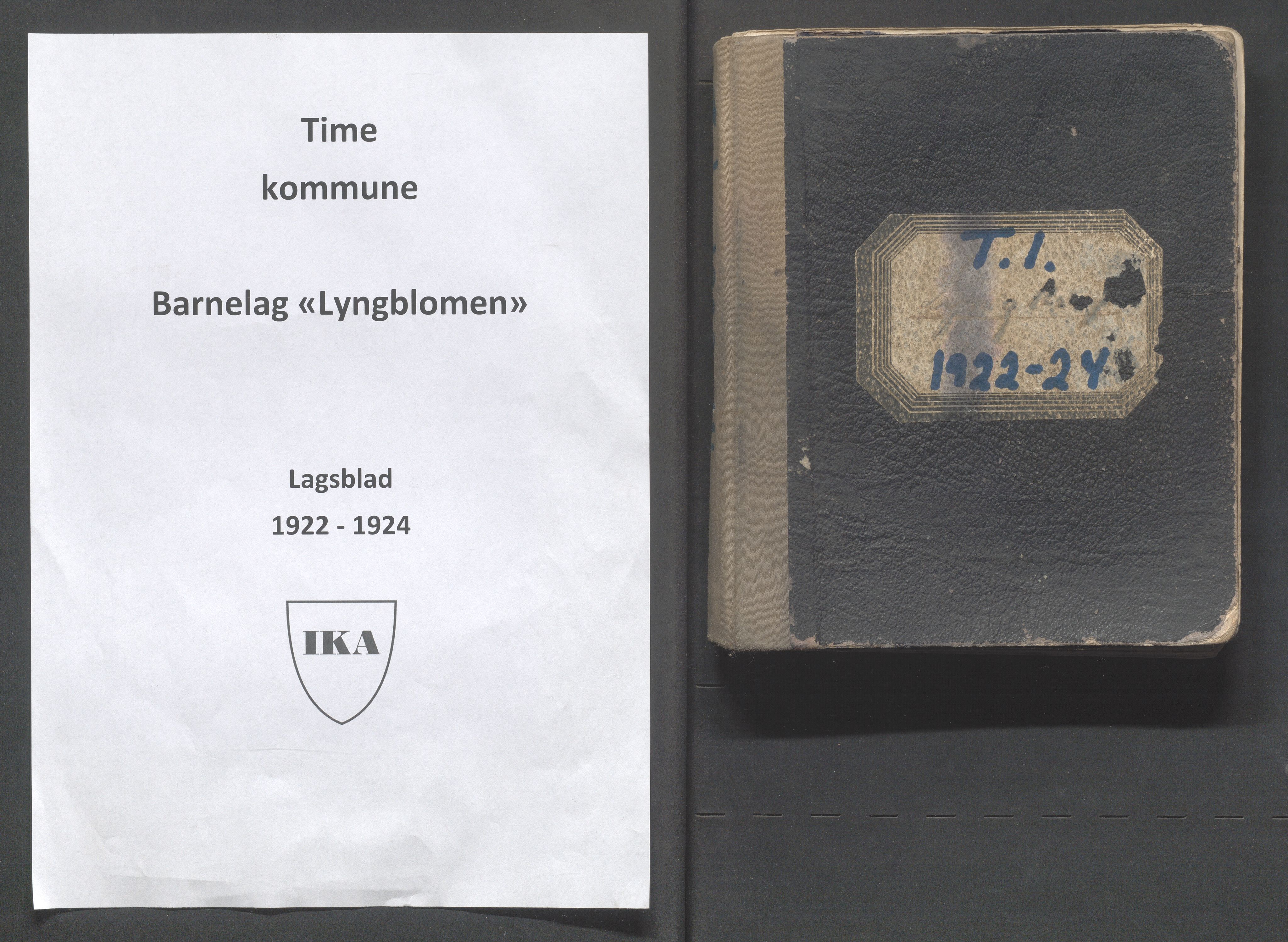 Time kommune - PA 52 Fråhaldslaget Lyngblomen - Time barnelag, IKAR/A-1182/F/L0001: Lagsblad "Lyngknuppen" , 1922-1924
