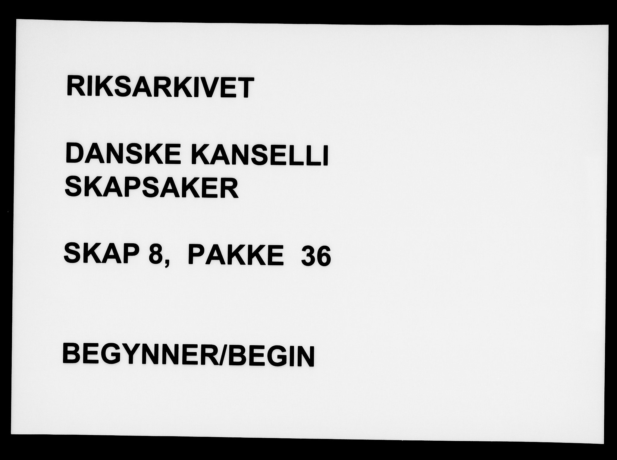 Danske Kanselli, Skapsaker, AV/RA-EA-4061/F/L0001: Skap 8, pakke 19-45, 1617-1737, p. 388