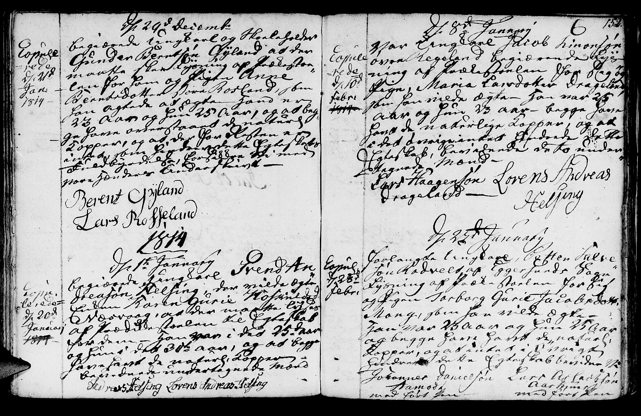 Sokndal sokneprestkontor, SAST/A-101808: Parish register (official) no. A 5, 1806-1826, p. 152