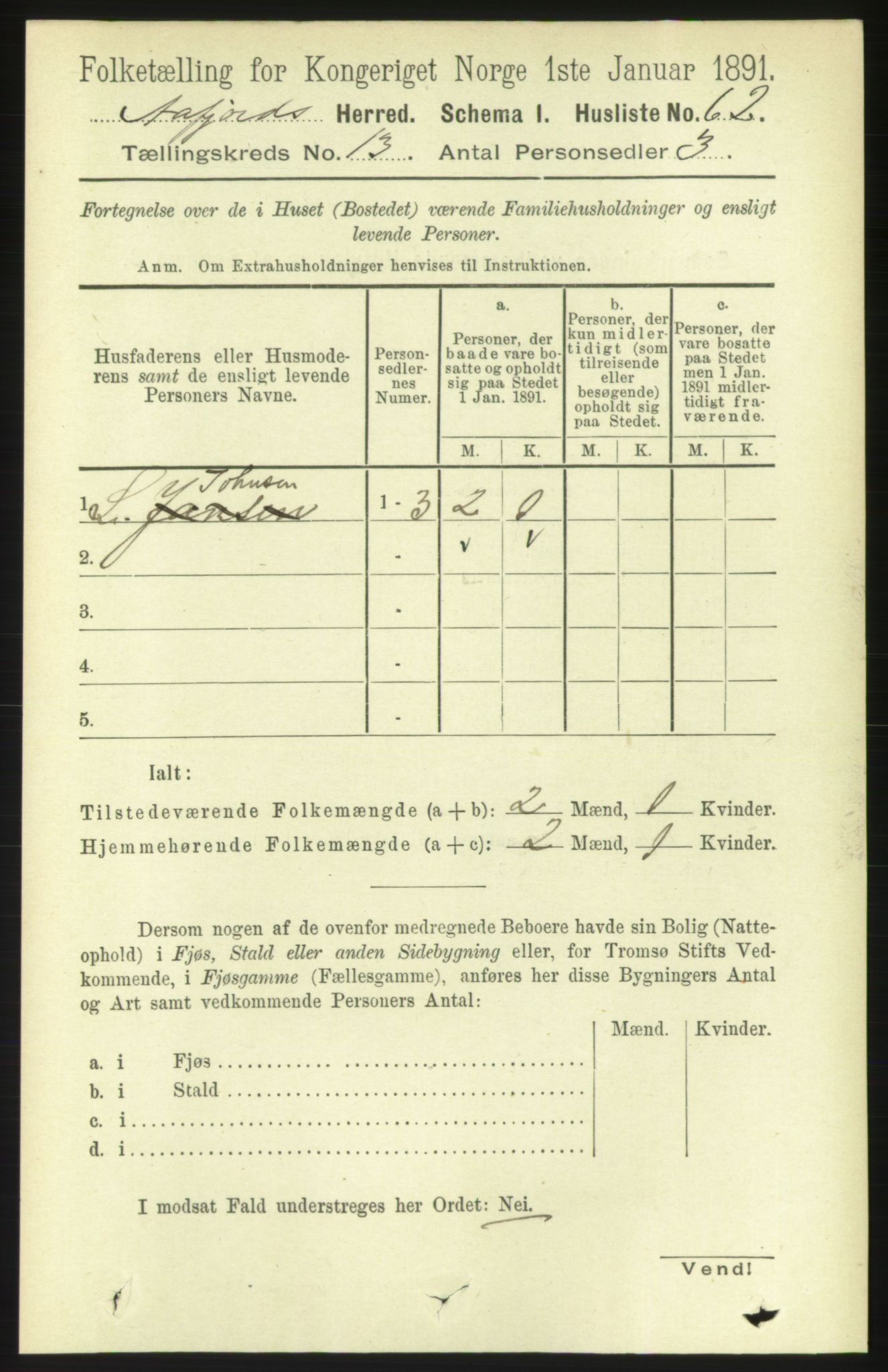 RA, 1891 census for 1630 Åfjord, 1891, p. 4164