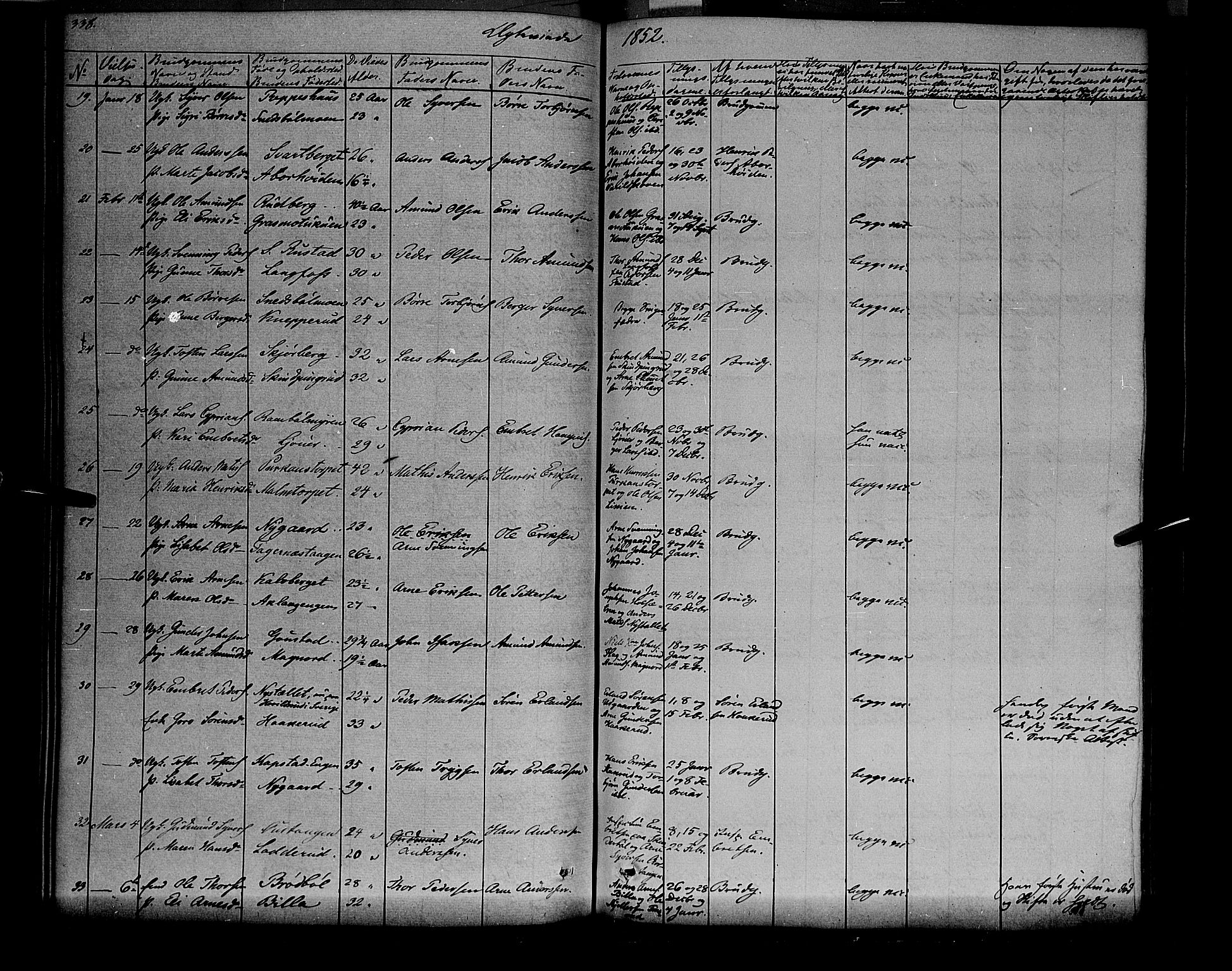 Vinger prestekontor, AV/SAH-PREST-024/H/Ha/Haa/L0009: Parish register (official) no. 9, 1847-1855, p. 338