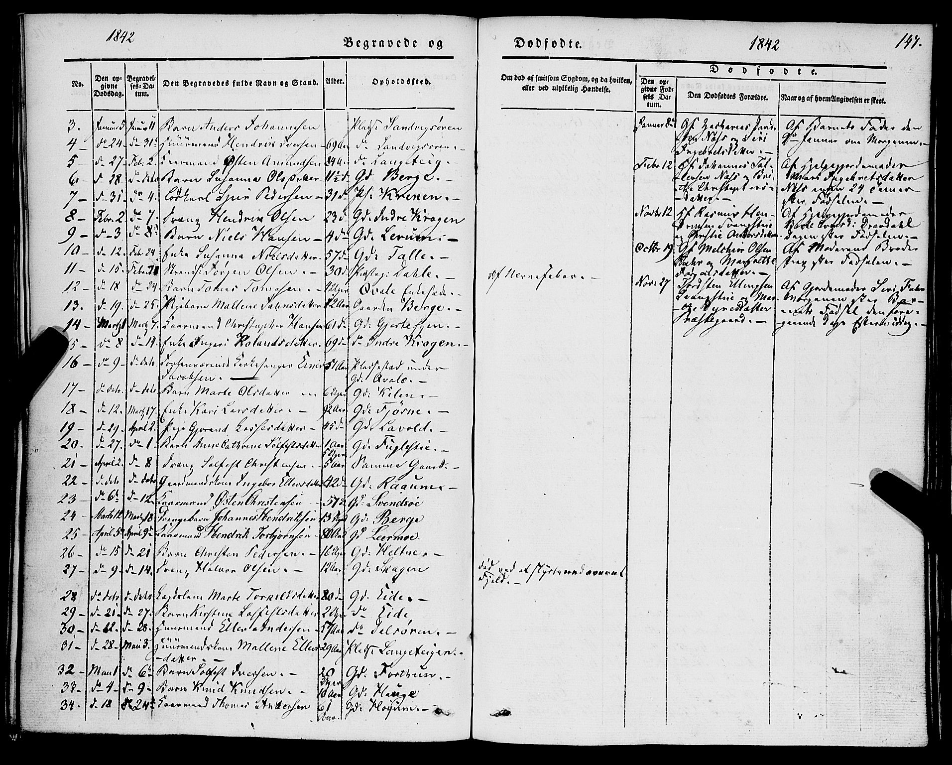 Luster sokneprestembete, AV/SAB-A-81101/H/Haa/Haaa/L0006: Parish register (official) no. A 6, 1840-1848, p. 147