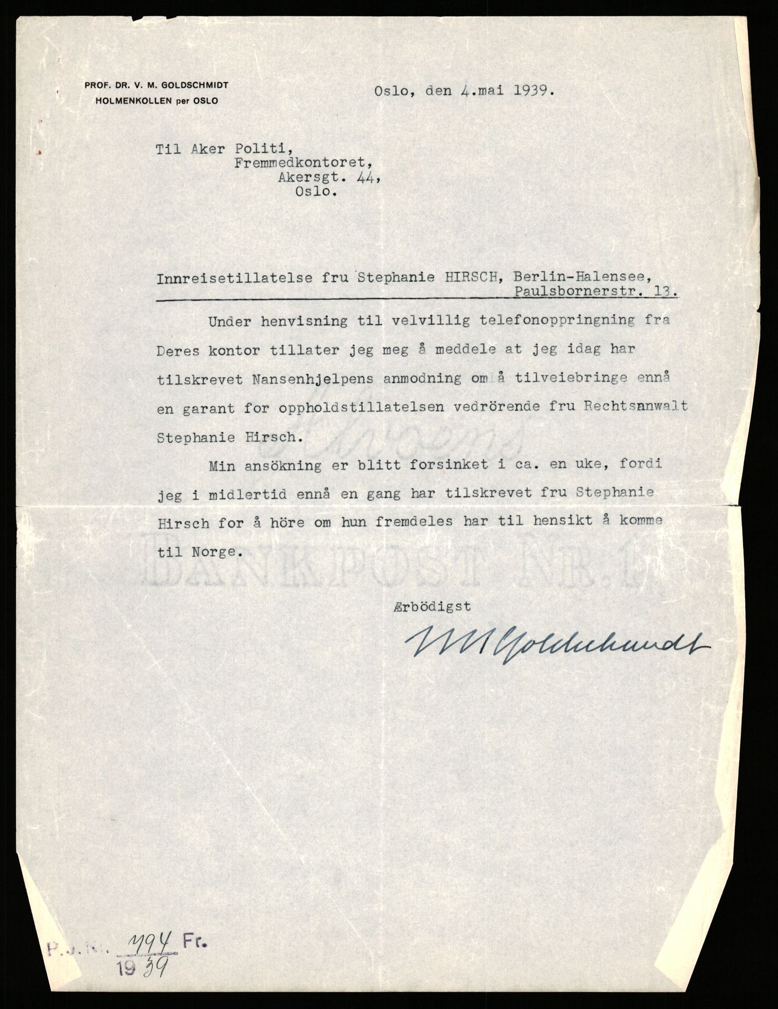 Sentralpasskontoret/Statens utlendingskontor, RA/S-1561/D/Da/Daa/L0344: Journalsaker, nr. 3290 - 3380, 1940, p. 37