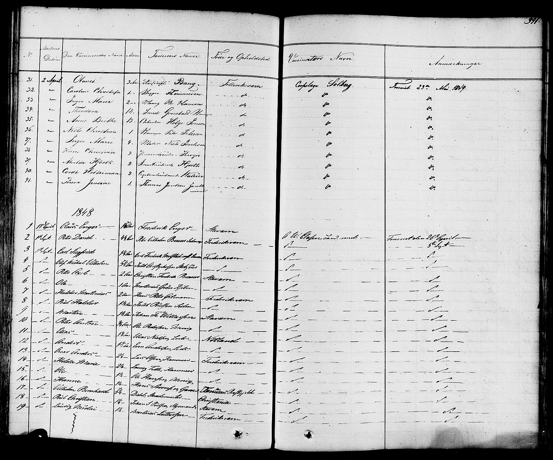 Stavern kirkebøker, SAKO/A-318/F/Fa/L0007: Parish register (official) no. 7, 1840-1877, p. 391