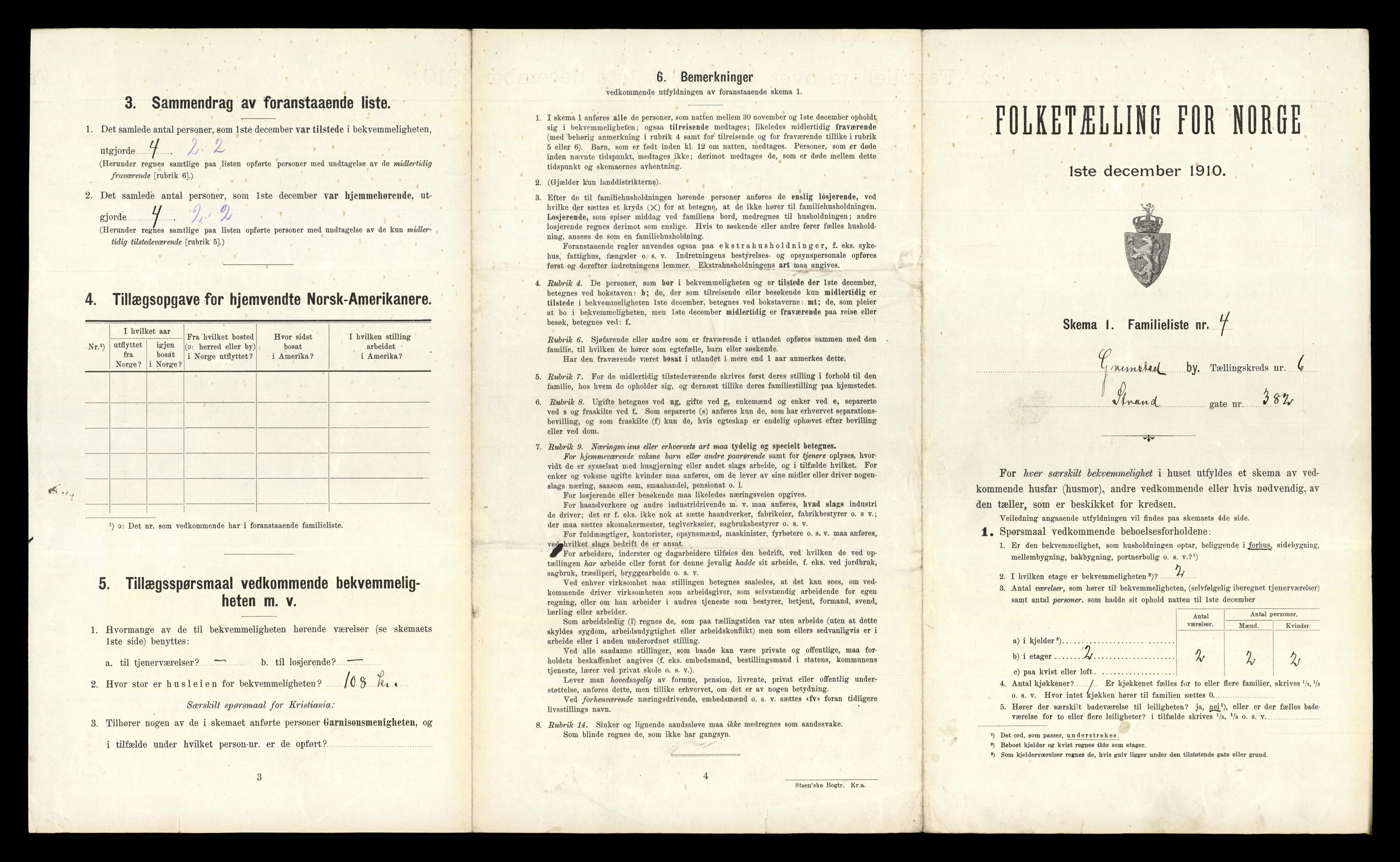 RA, 1910 census for Grimstad, 1910, p. 1846