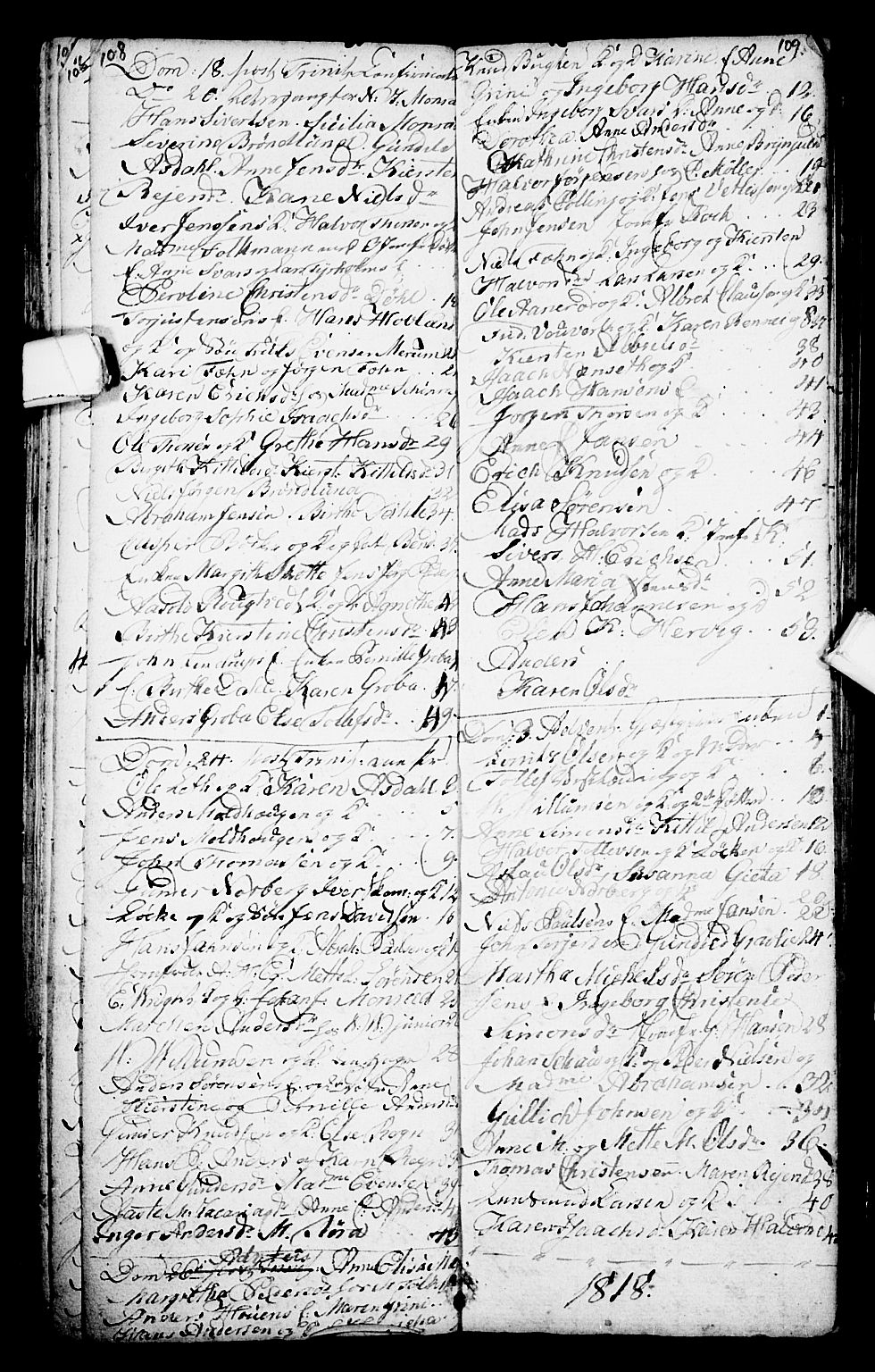 Porsgrunn kirkebøker , SAKO/A-104/G/Ga/L0001: Parish register (copy) no. I 1, 1766-1790, p. 108-109