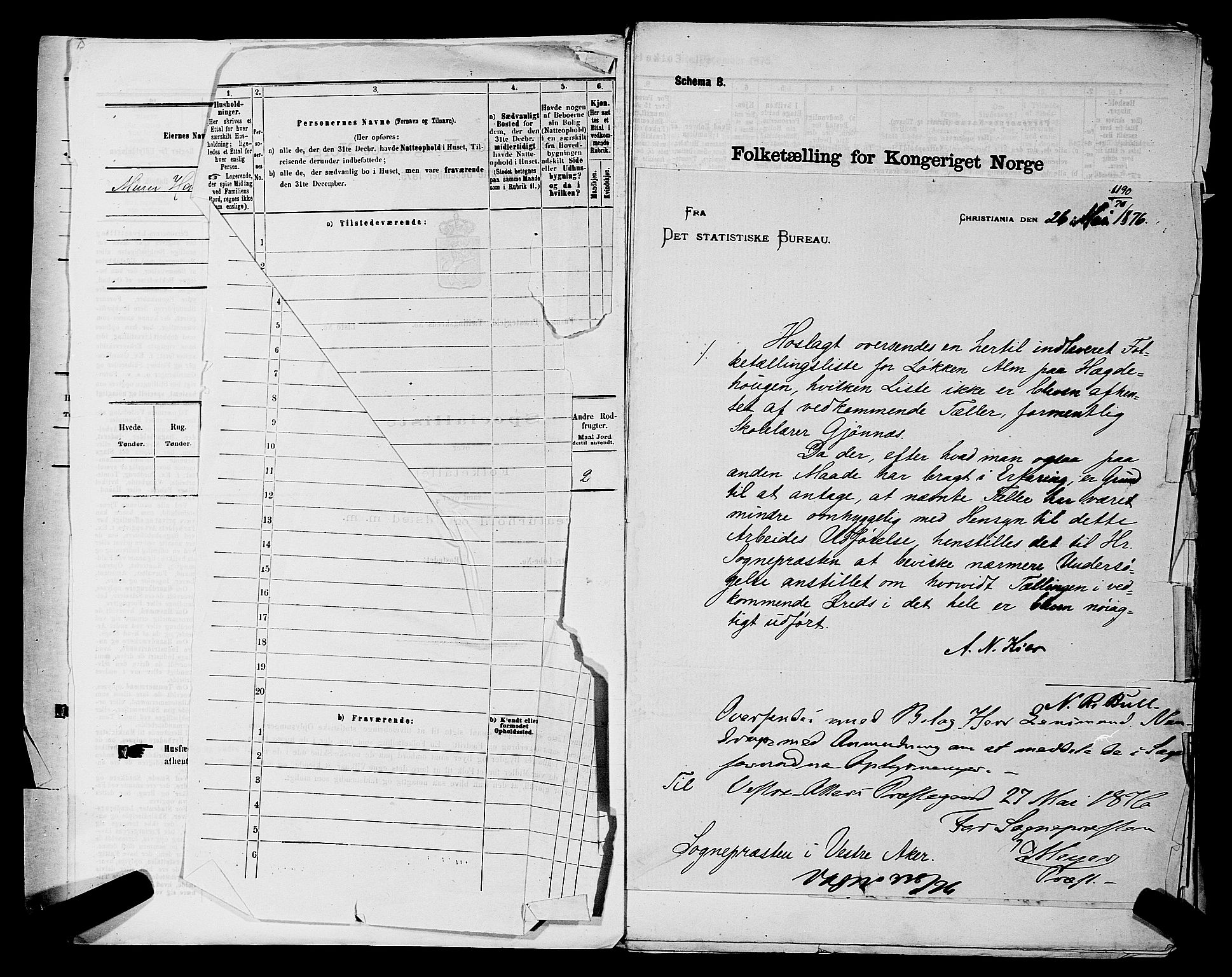 RA, 1875 census for 0218aP Vestre Aker, 1875, p. 2237