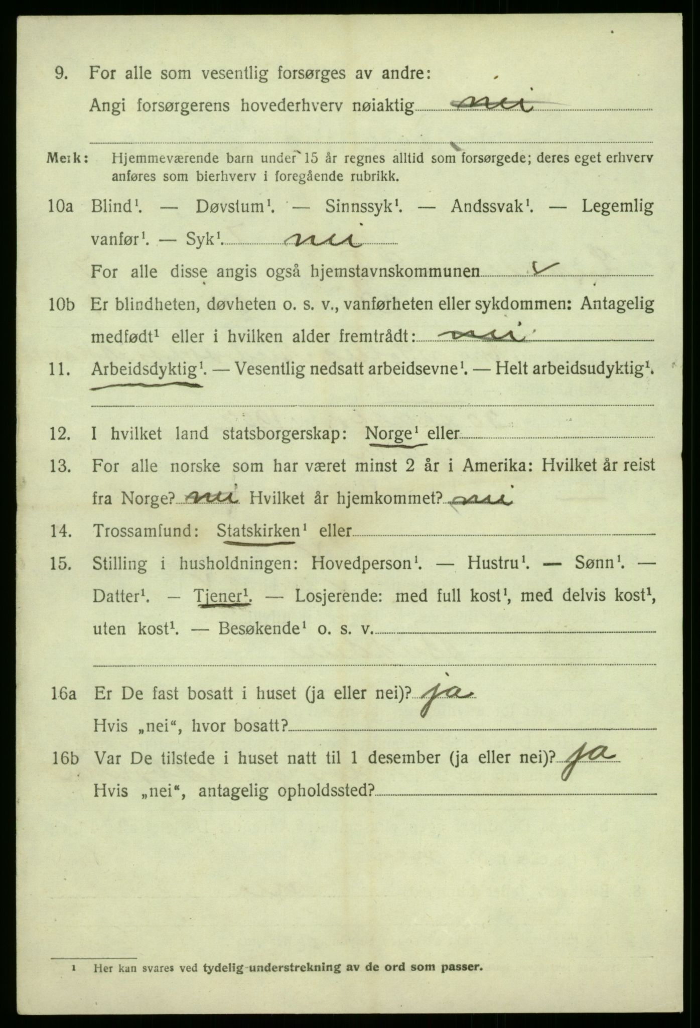 SAB, 1920 census for Leikanger, 1920, p. 4887