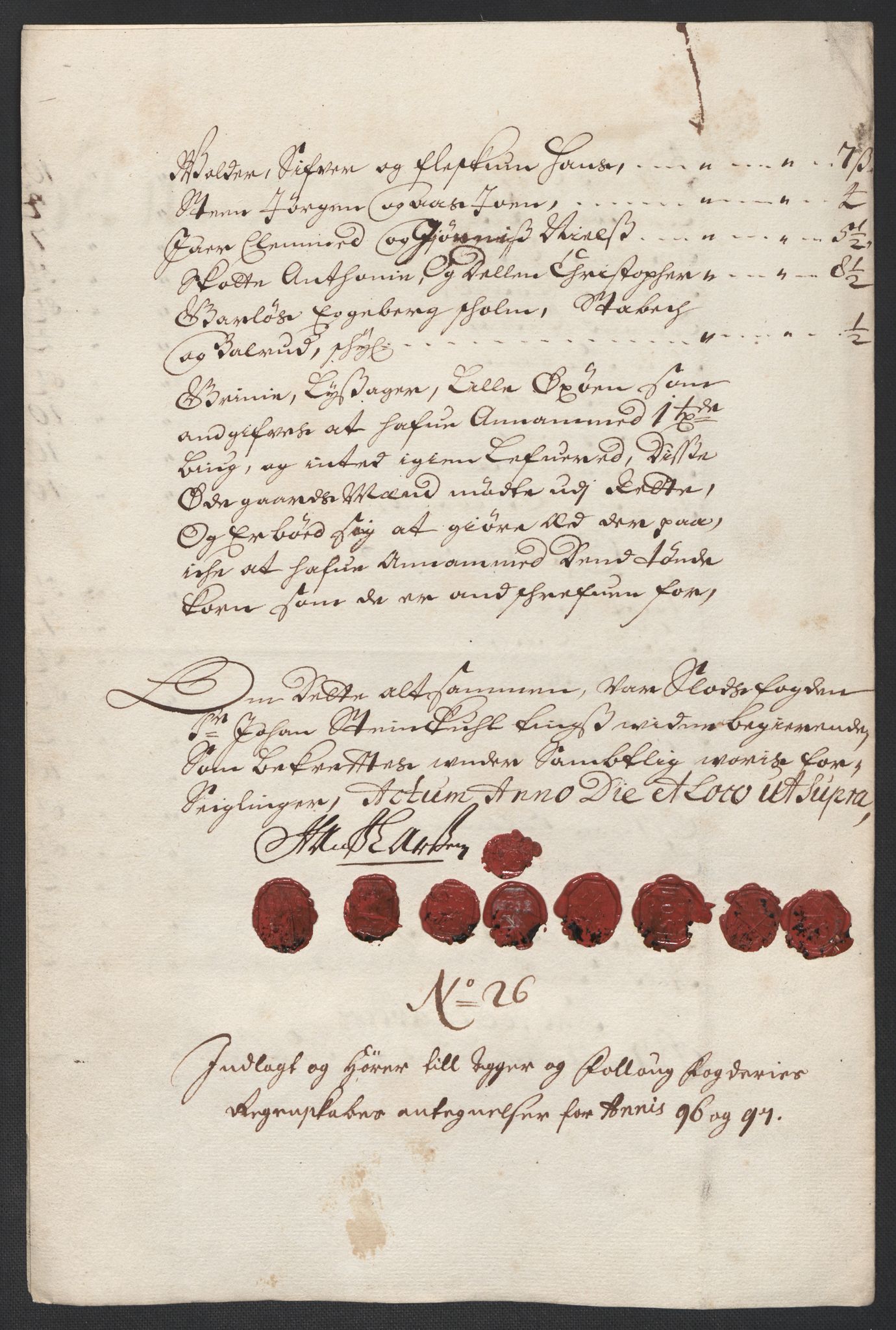 Rentekammeret inntil 1814, Reviderte regnskaper, Fogderegnskap, AV/RA-EA-4092/R10/L0440: Fogderegnskap Aker og Follo, 1696-1697, p. 550