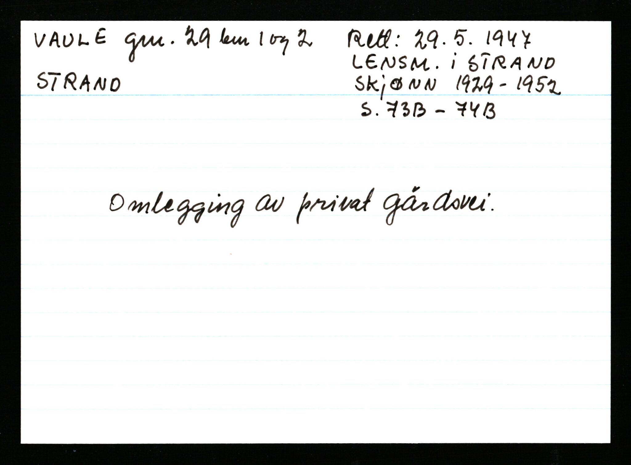 Statsarkivet i Stavanger, AV/SAST-A-101971/03/Y/Ym/L0065: Åstedskort sortert etter gårdsnavn: Vatland - Vervig, 1600-1950, p. 232