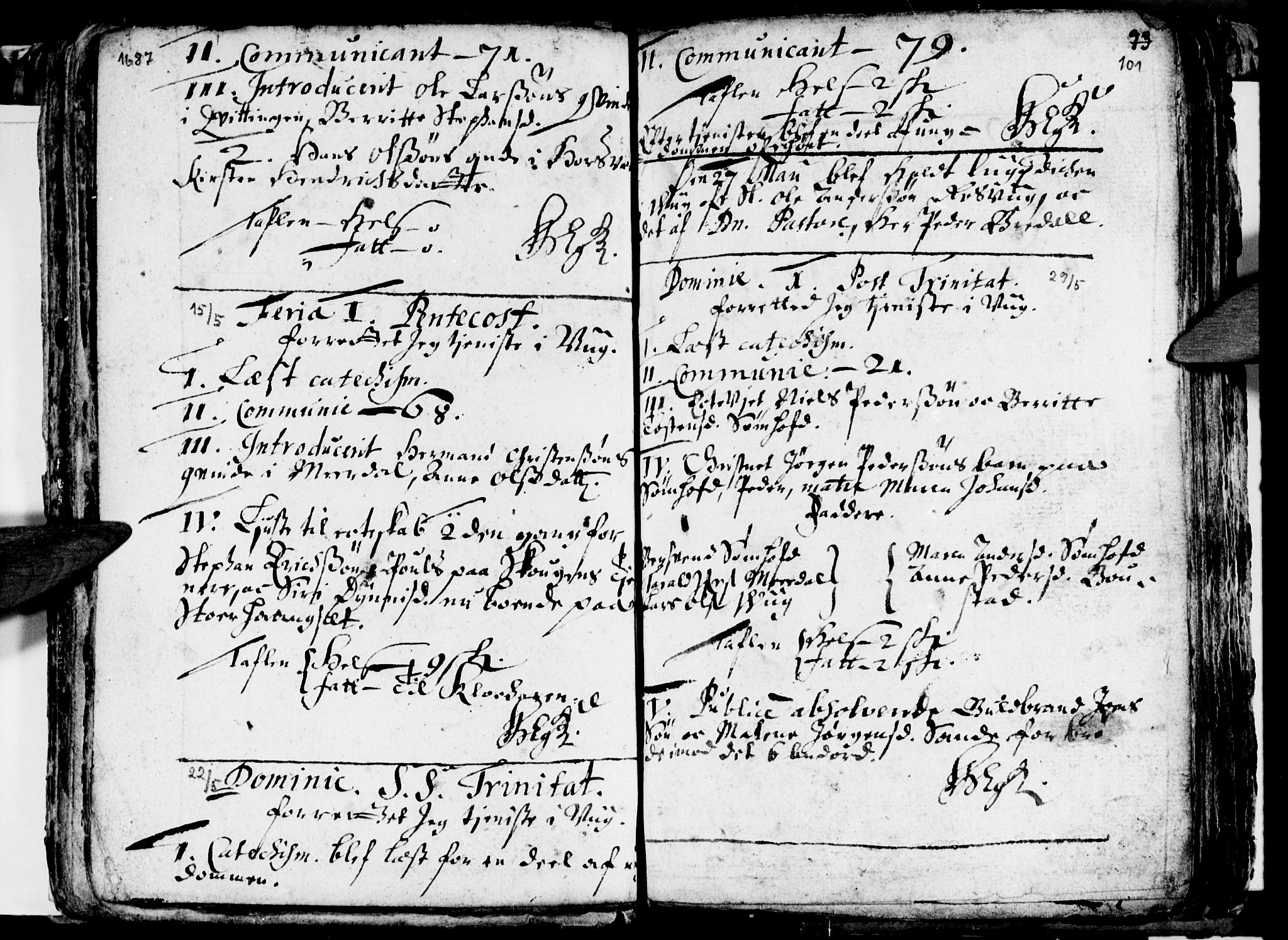 Ministerialprotokoller, klokkerbøker og fødselsregistre - Nordland, AV/SAT-A-1459/812/L0172: Parish register (official) no. 812A01, 1677-1718, p. 101