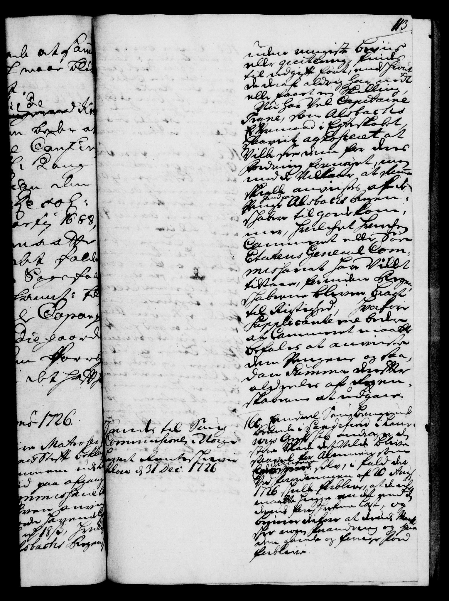 Rentekammeret, Kammerkanselliet, RA/EA-3111/G/Gh/Gha/L0009: Norsk ekstraktmemorialprotokoll (merket RK 53.54), 1726-1728, p. 113