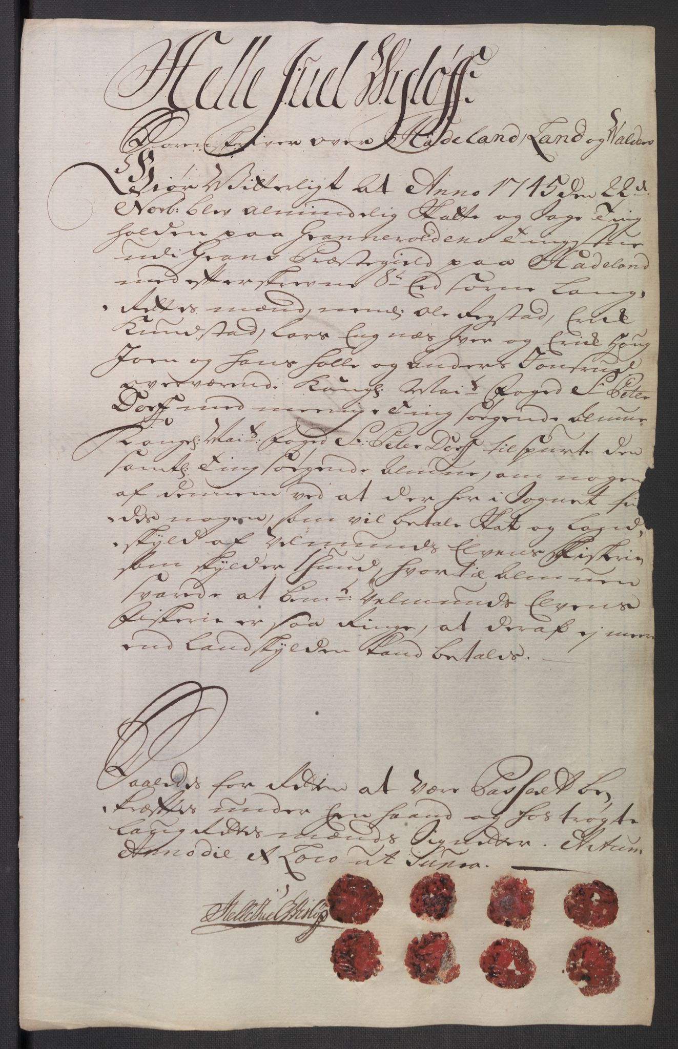 Rentekammeret inntil 1814, Reviderte regnskaper, Fogderegnskap, AV/RA-EA-4092/R18/L1345: Fogderegnskap Hadeland, Toten og Valdres, 1745-1746, p. 108