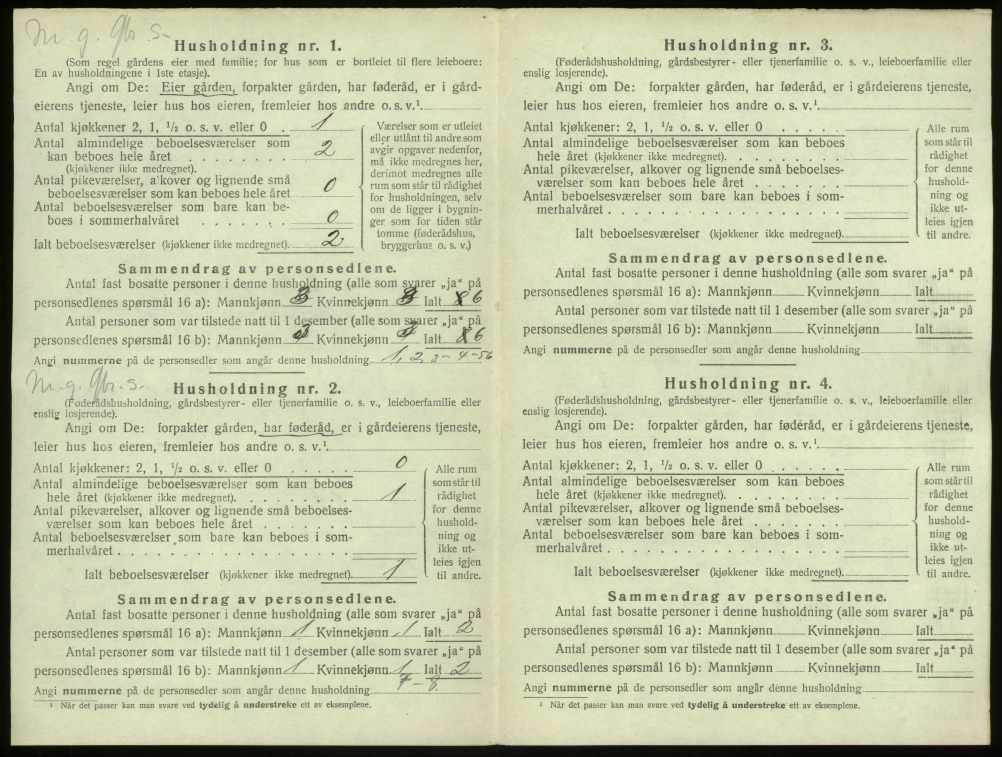 SAB, 1920 census for Alversund, 1920, p. 111