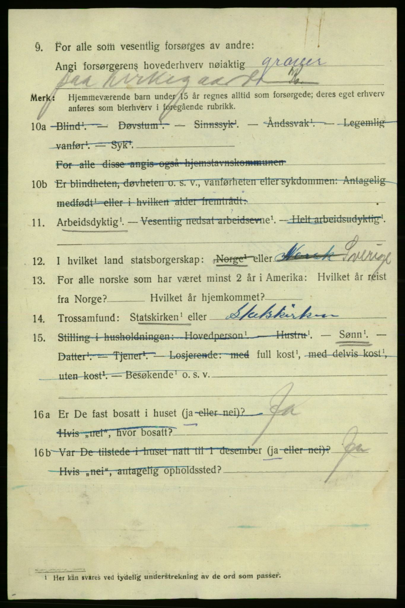 SAO, 1920 census for Fredrikshald, 1920, p. 22139