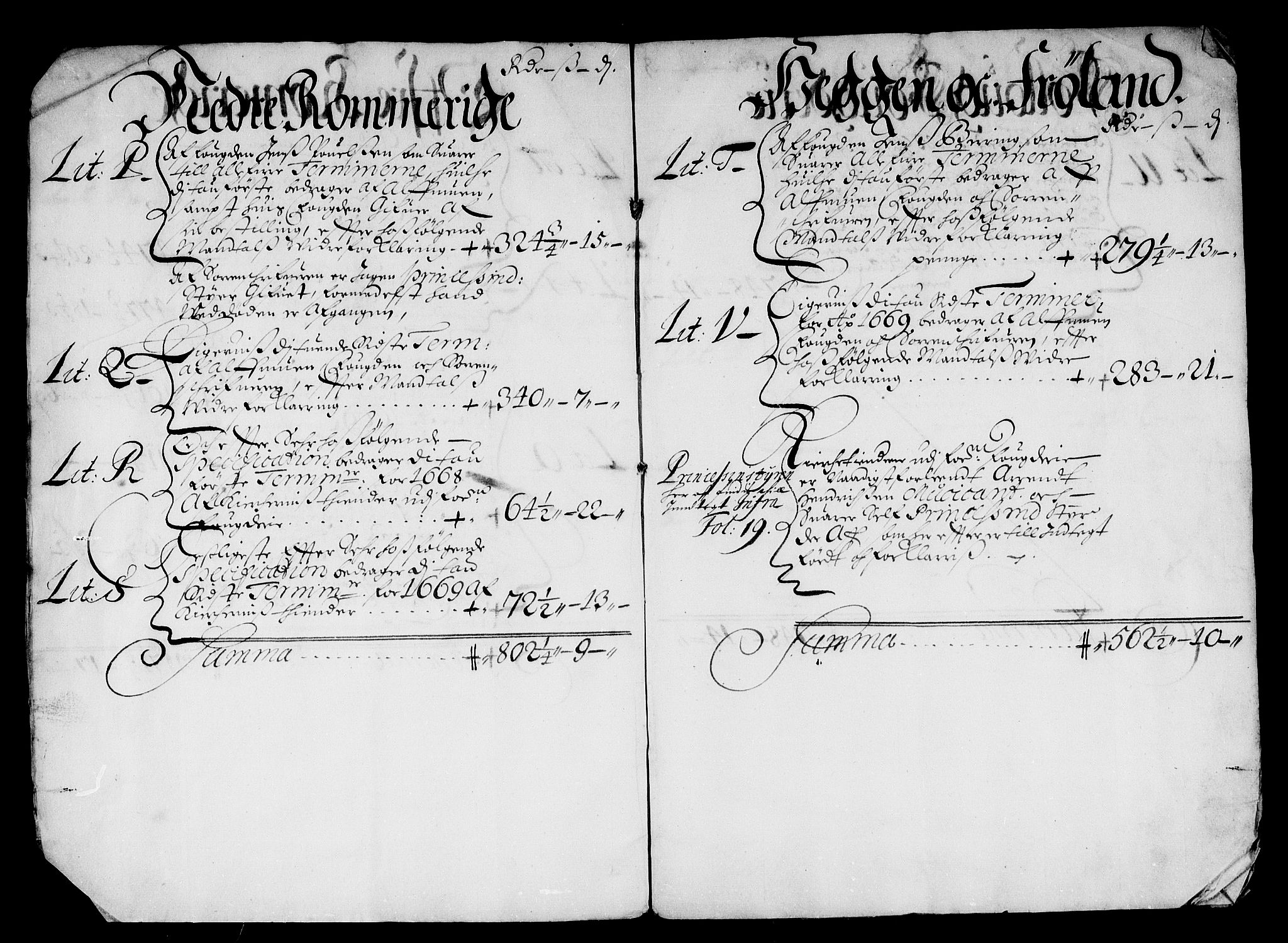 Rentekammeret inntil 1814, Reviderte regnskaper, Stiftamtstueregnskaper, Landkommissariatet på Akershus og Akershus stiftamt, AV/RA-EA-5869/R/Rb/L0065: Akershus stiftamt, 1668-1669