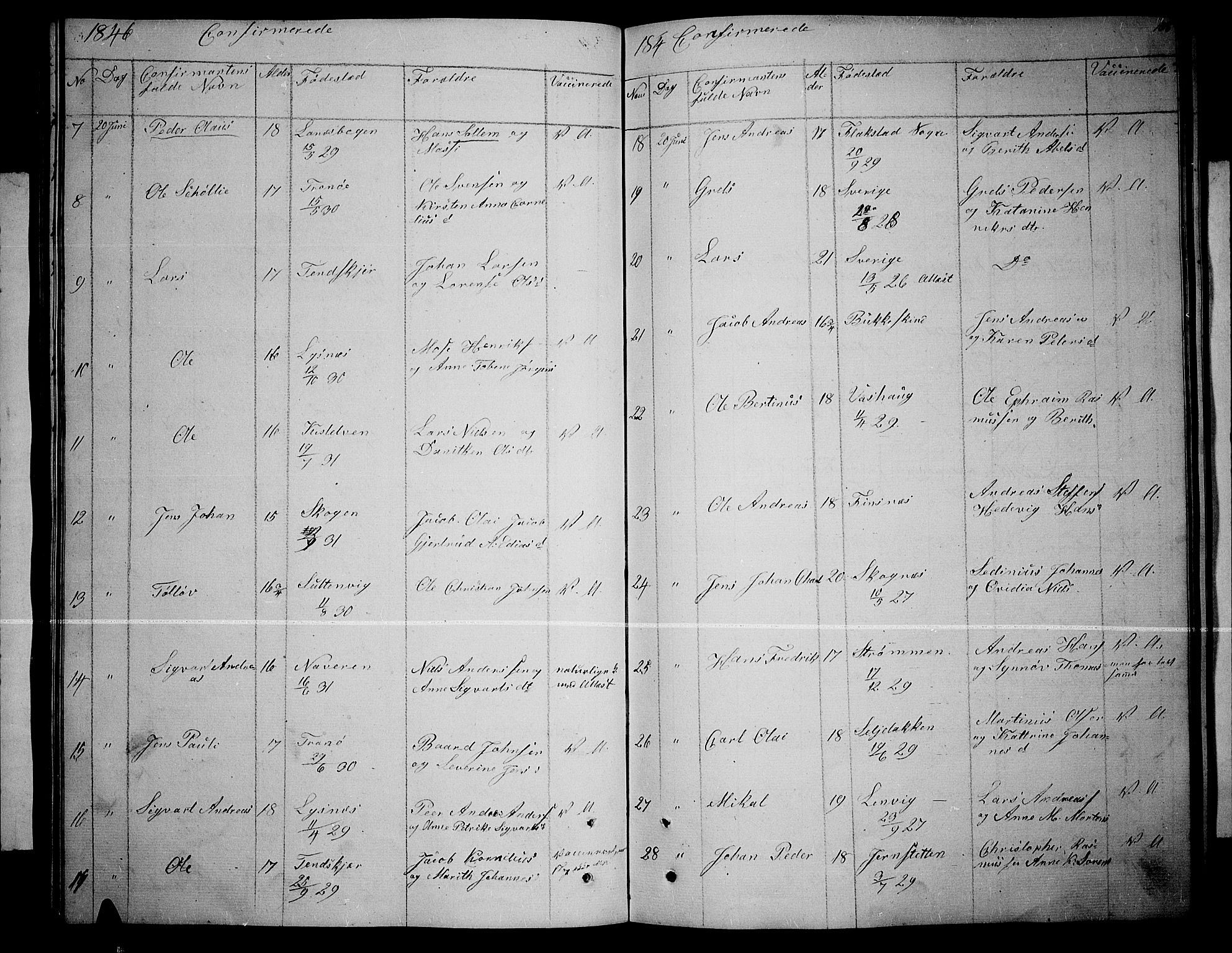 Lenvik sokneprestembete, AV/SATØ-S-1310/H/Ha/Hab/L0003klokker: Parish register (copy) no. 3, 1844-1858, p. 108