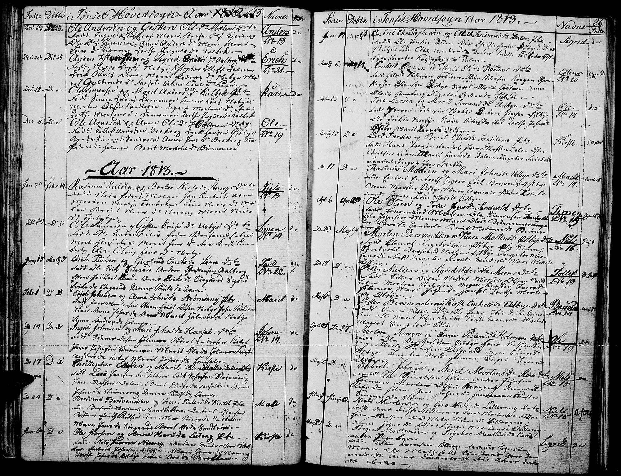 Tynset prestekontor, SAH/PREST-058/H/Ha/Haa/L0015: Parish register (official) no. 15, 1801-1814, p. 26