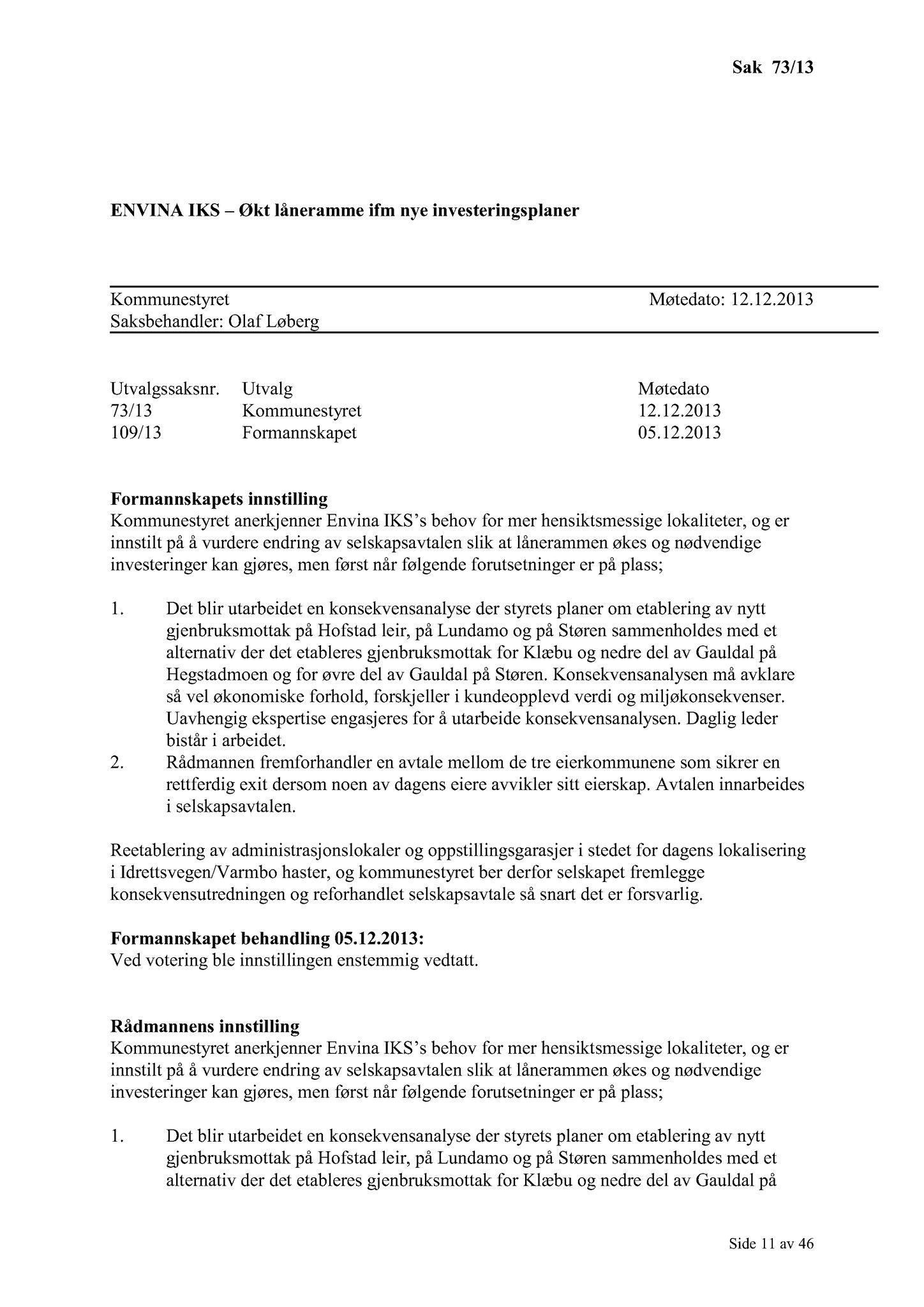 Klæbu Kommune, TRKO/KK/01-KS/L006: Kommunestyret - Møtedokumenter, 2013, p. 1382