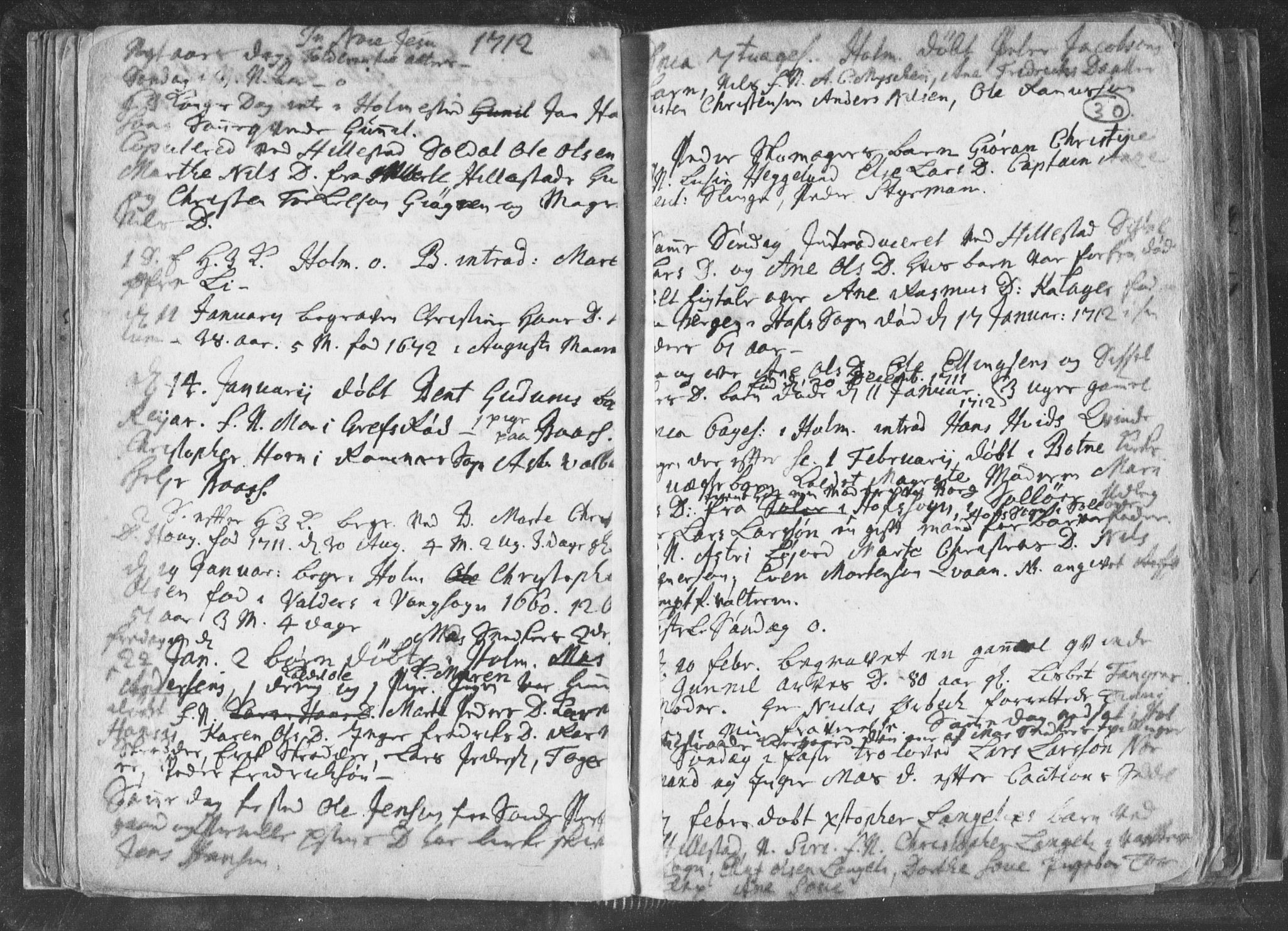 Botne kirkebøker, AV/SAKO-A-340/F/Fa/L0001b: Parish register (official) no. I 1B, 1707-1722, p. 30