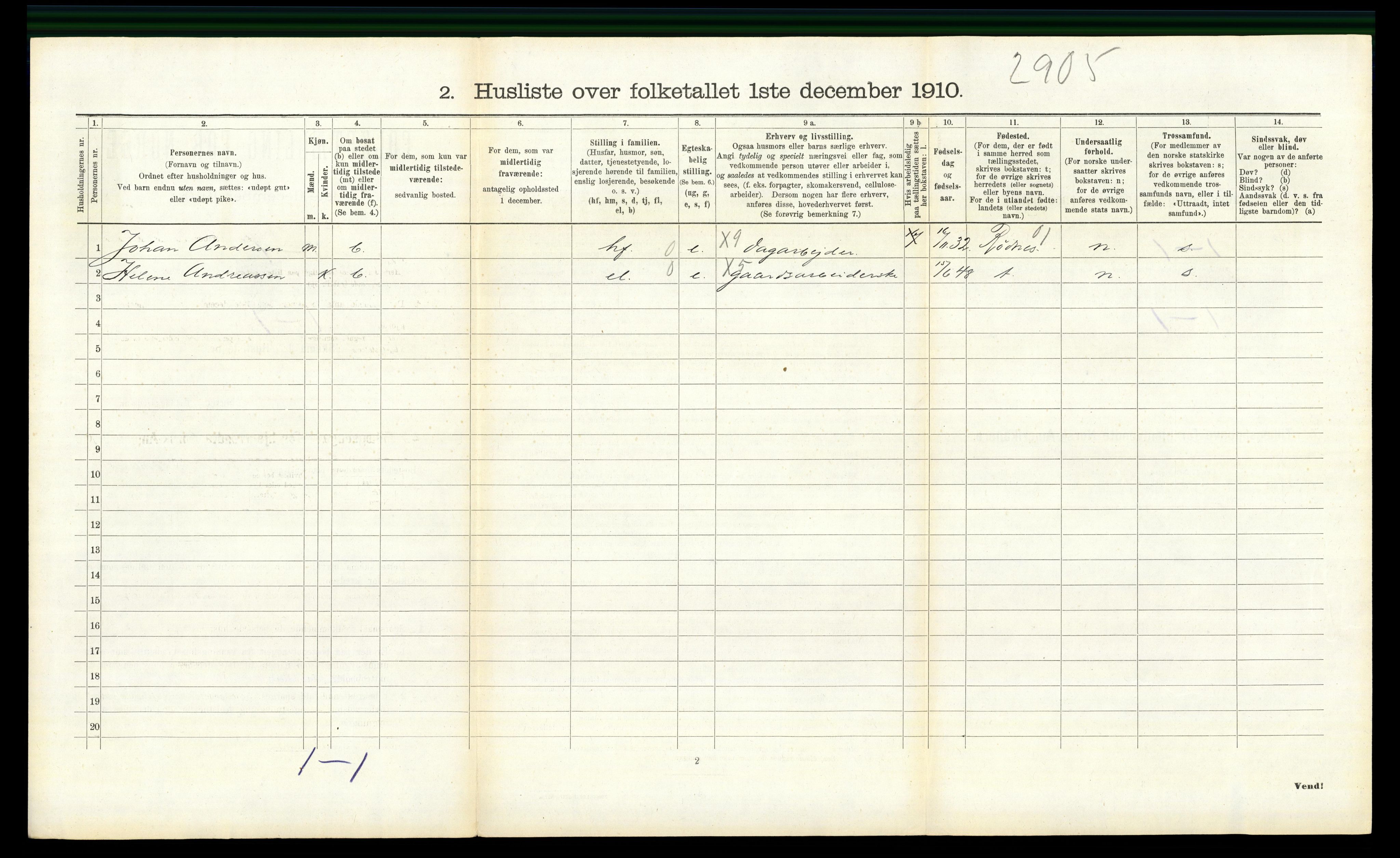 RA, 1910 census for Kråkstad, 1910, p. 848