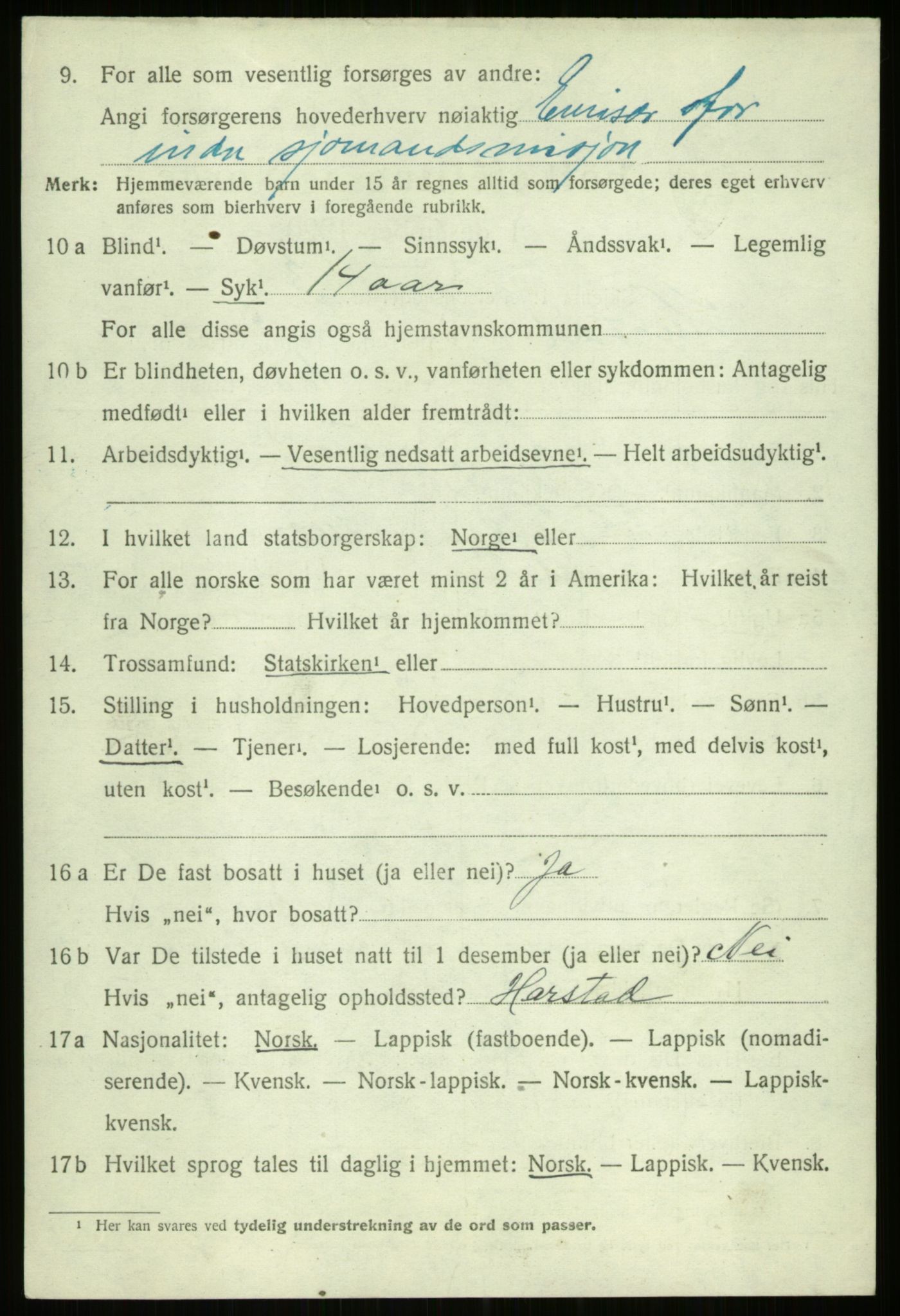 SATØ, 1920 census for Ibestad, 1920, p. 11803