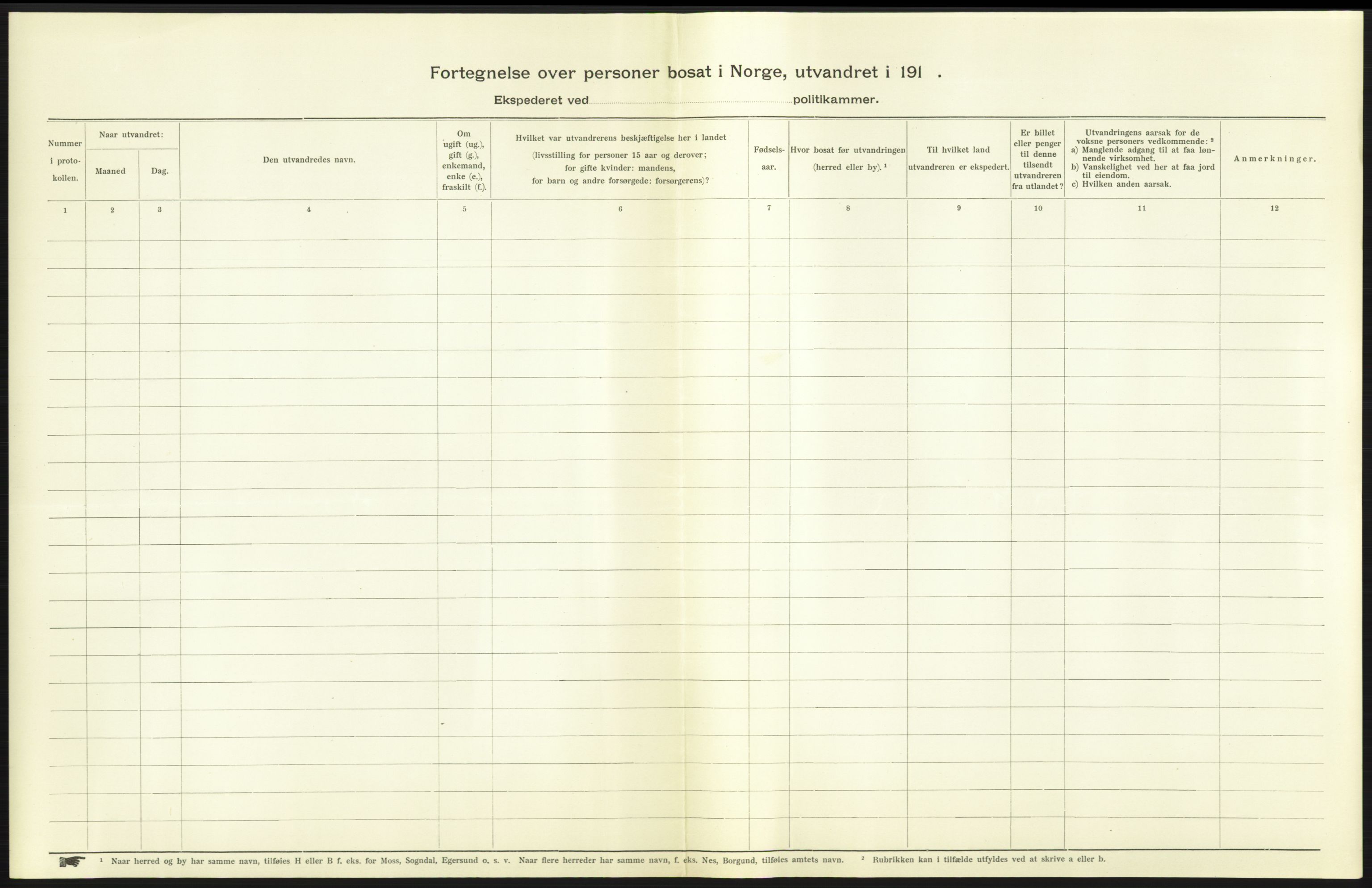 Nord-Jarlsberg politikammer, AV/SAKO-A-739/I/Ia/Iab/L0001: Emigrantprotokoll, 1912-1918, p. 83