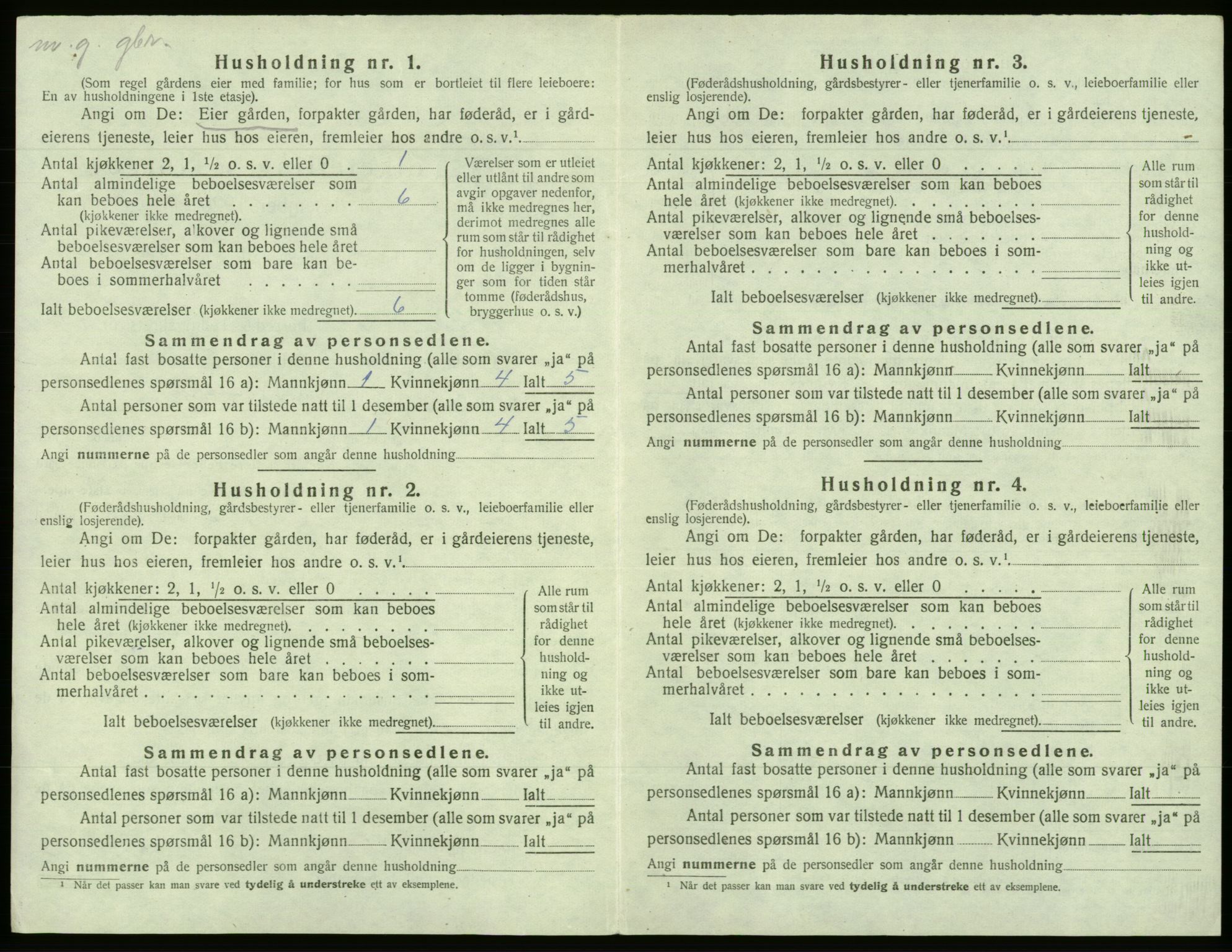 SAB, 1920 census for Fana, 1920, p. 2755