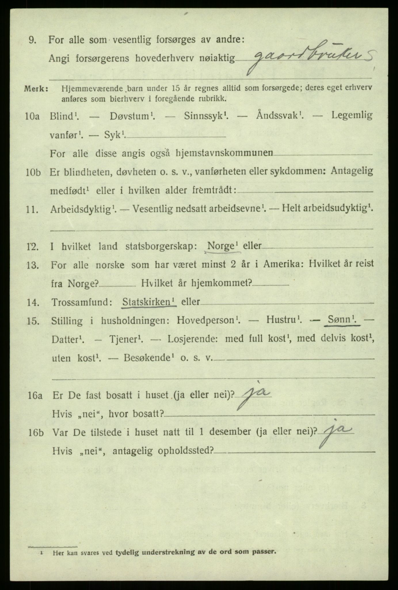 SAB, 1920 census for Manger, 1920, p. 4628