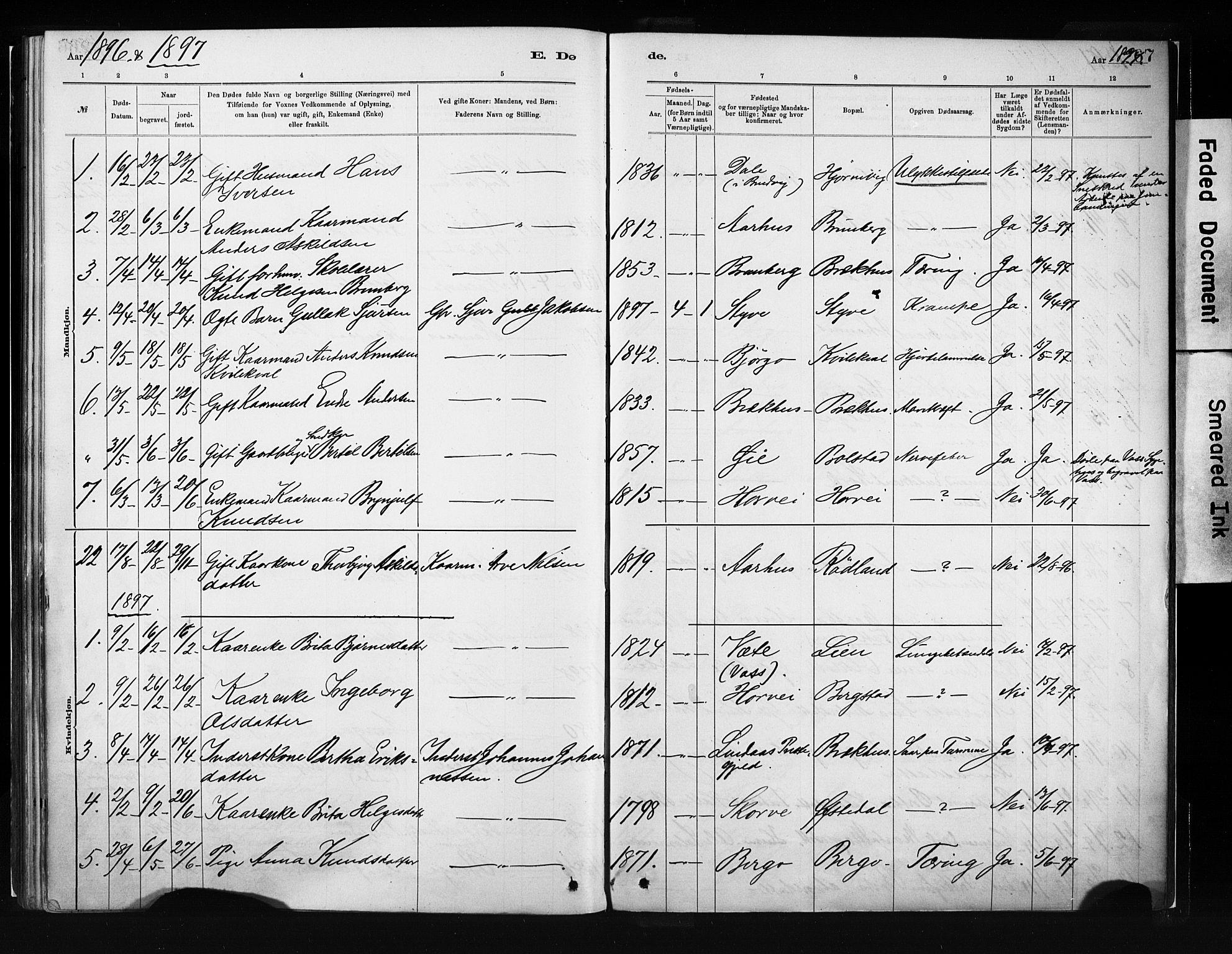 Evanger sokneprestembete, SAB/A-99924: Parish register (official) no. A 1, 1877-1899, p. 267