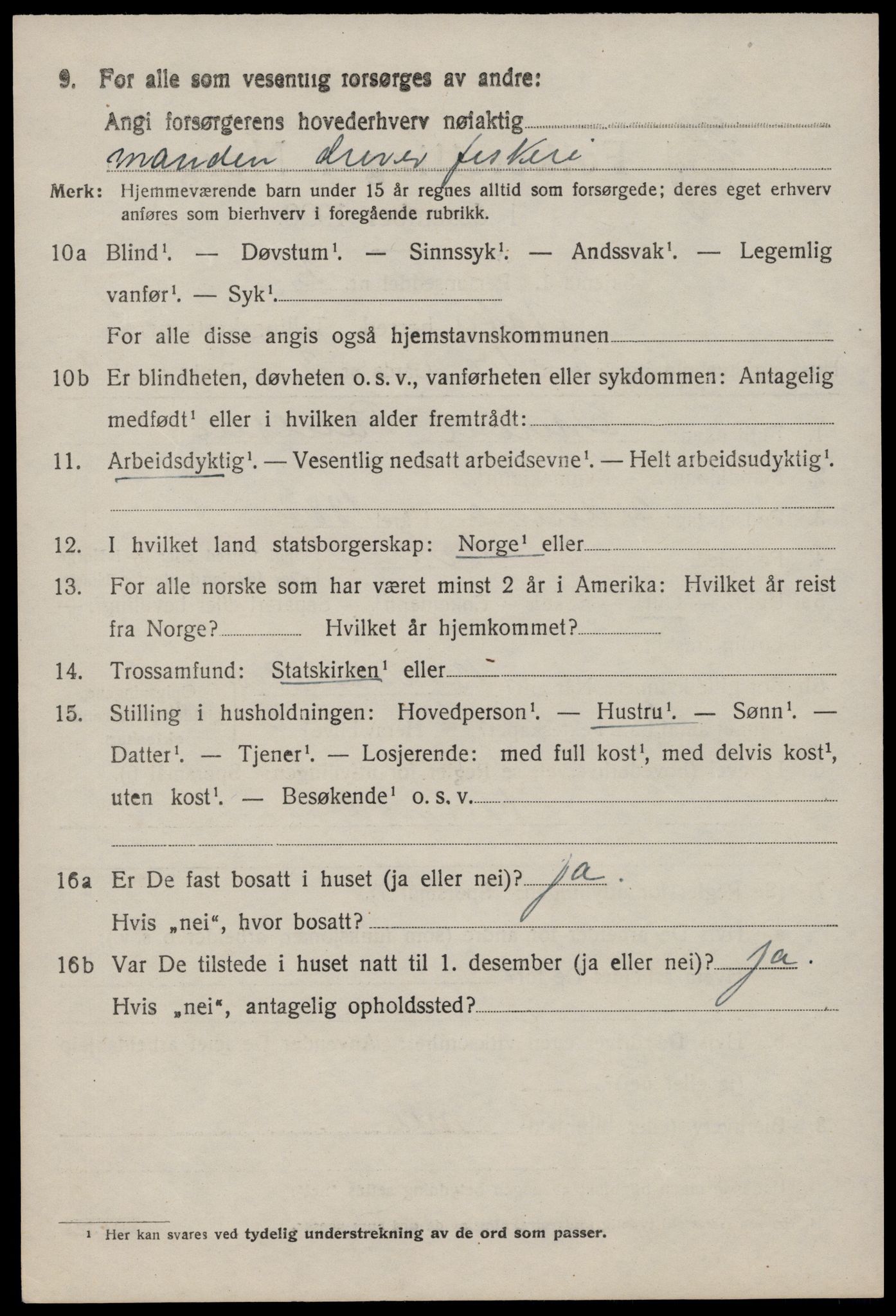 SAST, 1920 census for Åkra, 1920, p. 2381