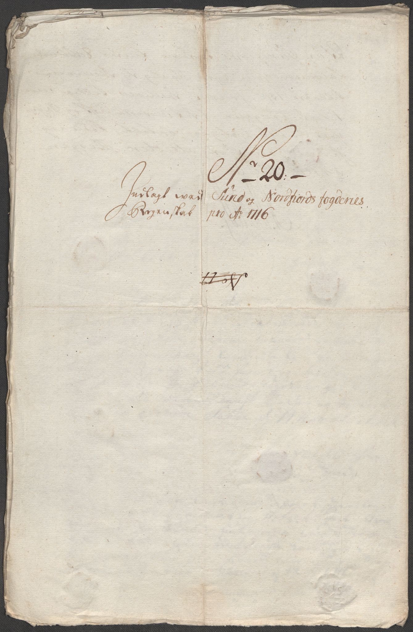 Rentekammeret inntil 1814, Reviderte regnskaper, Fogderegnskap, AV/RA-EA-4092/R53/L3440: Fogderegnskap Sunn- og Nordfjord, 1716, p. 113