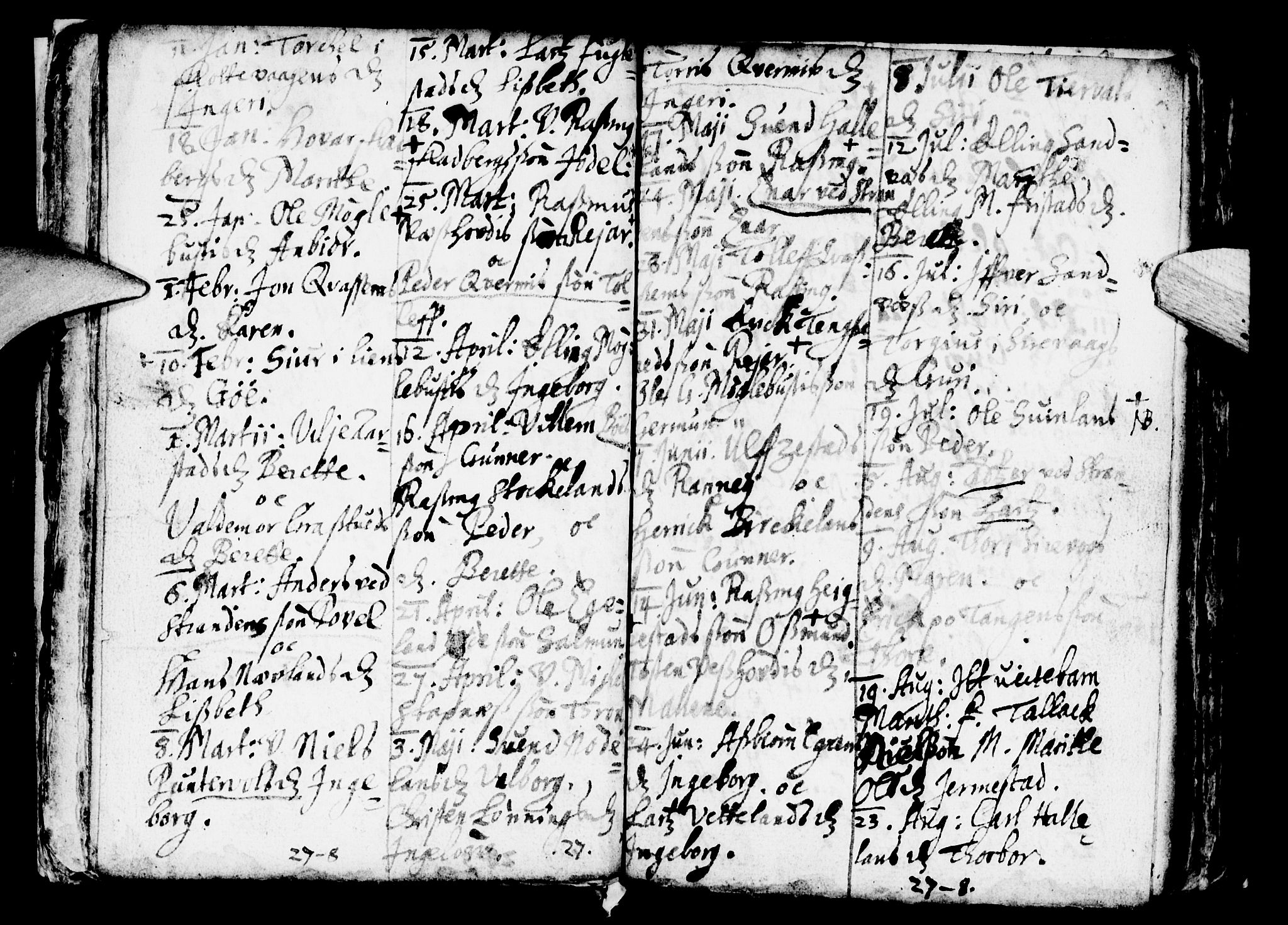 Eigersund sokneprestkontor, AV/SAST-A-101807/S08/L0001: Parish register (official) no. A 1, 1664-1717