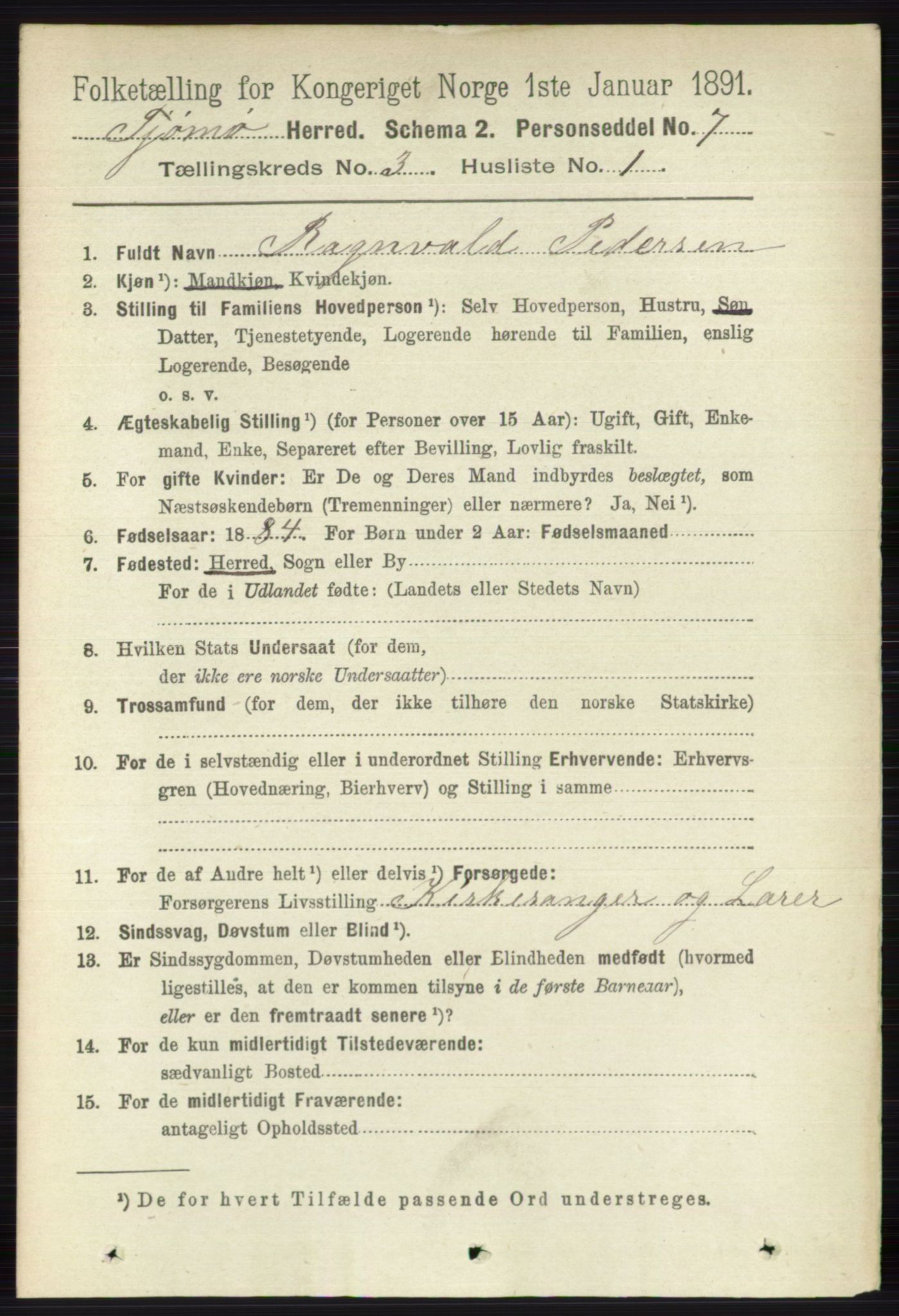 RA, 1891 census for 0723 Tjøme, 1891, p. 872