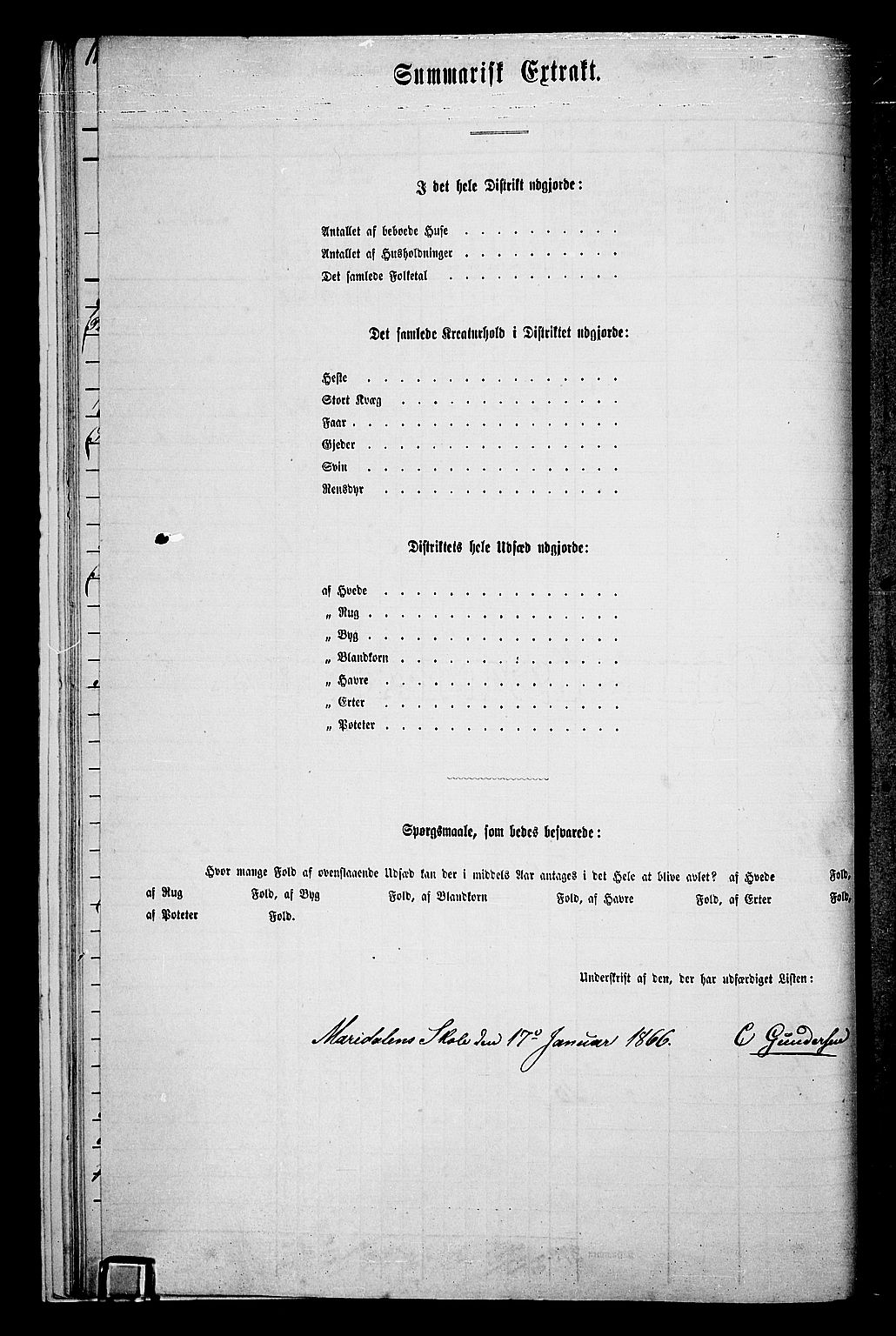 RA, 1865 census for Vestre Aker, 1865, p. 198