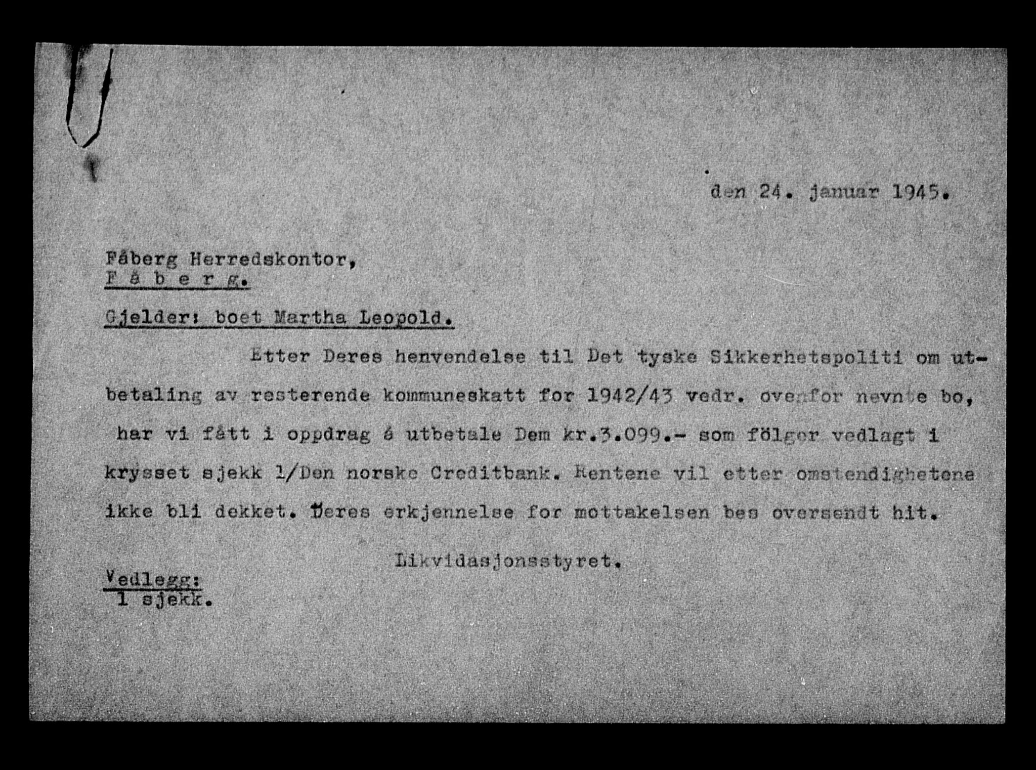 Justisdepartementet, Tilbakeføringskontoret for inndratte formuer, AV/RA-S-1564/H/Hc/Hcd/L1002: --, 1945-1947, p. 283