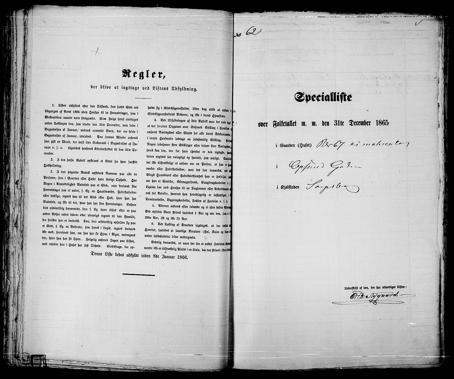 RA, 1865 census for Sarpsborg, 1865, p. 129