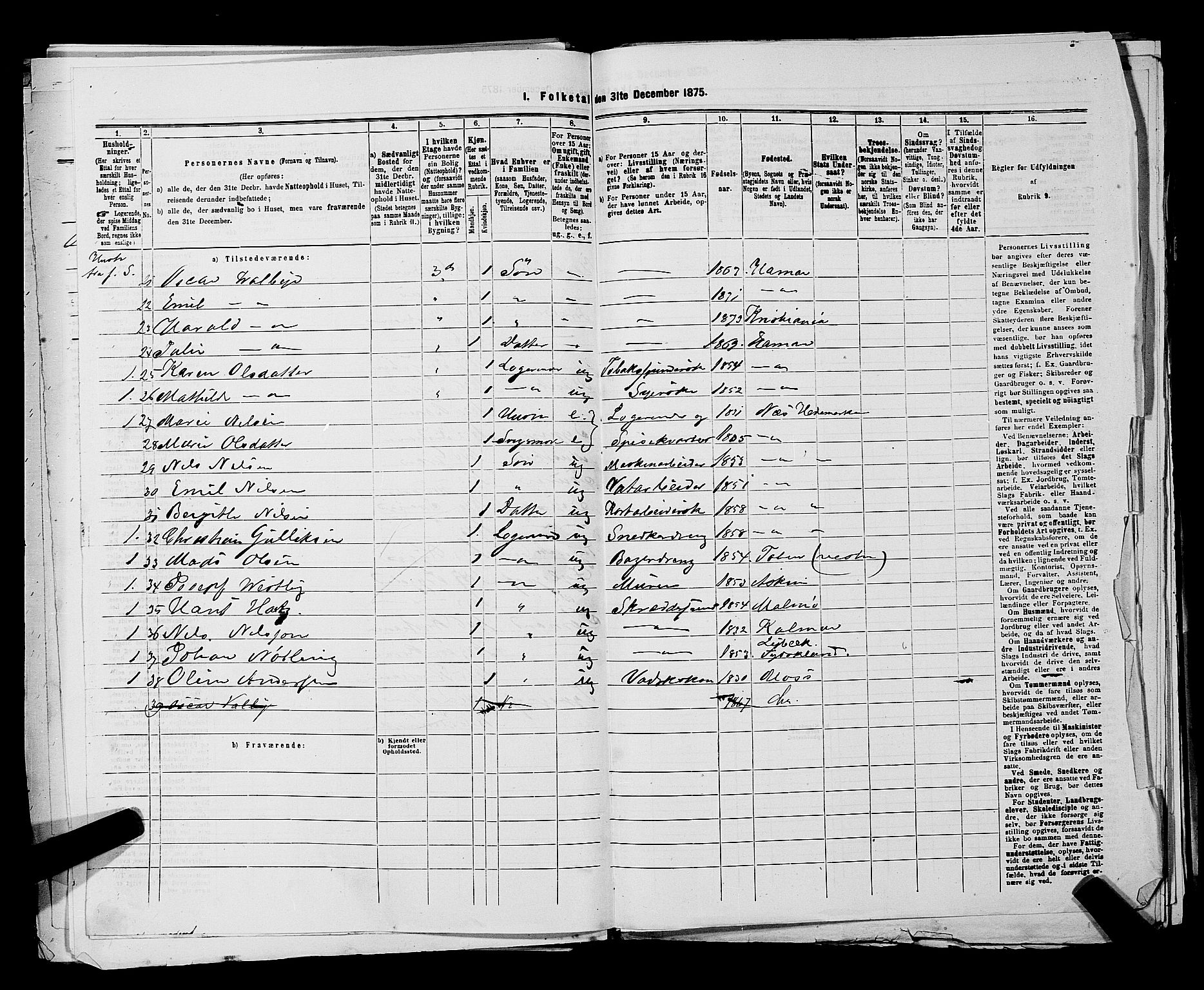 RA, 1875 census for 0301 Kristiania, 1875, p. 7243