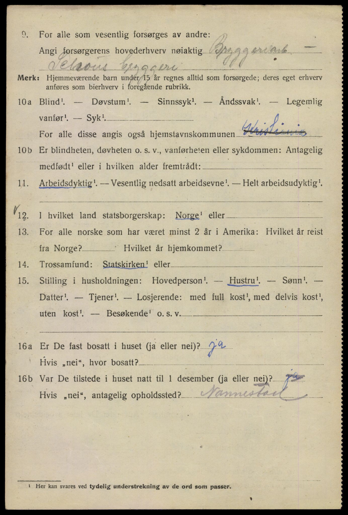 SAO, 1920 census for Kristiania, 1920, p. 237042