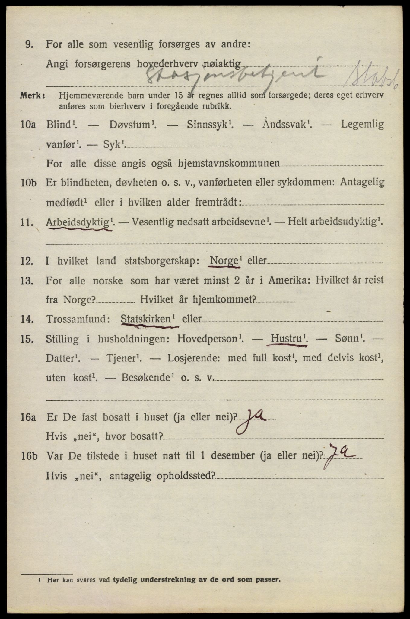 SAO, 1920 census for Asker, 1920, p. 3617