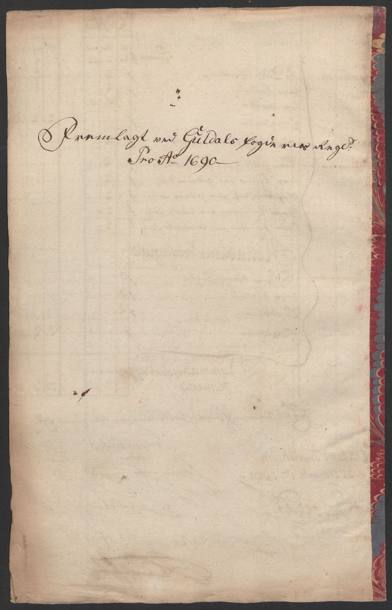 Rentekammeret inntil 1814, Reviderte regnskaper, Fogderegnskap, RA/EA-4092/R59/L3940: Fogderegnskap Gauldal, 1689-1690, p. 310