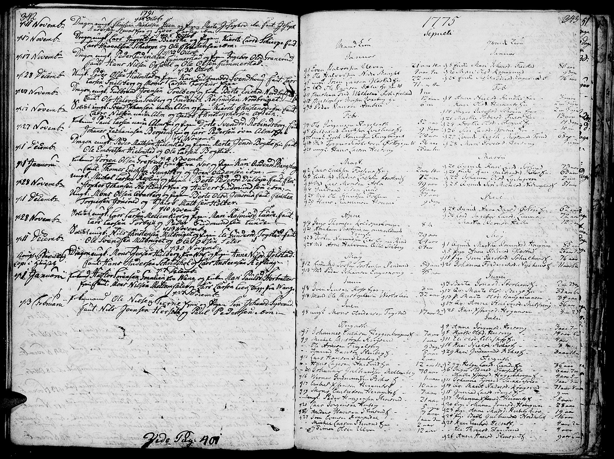 Ringsaker prestekontor, SAH/PREST-014/K/Ka/L0003: Parish register (official) no. 3, 1775-1798, p. 342-343